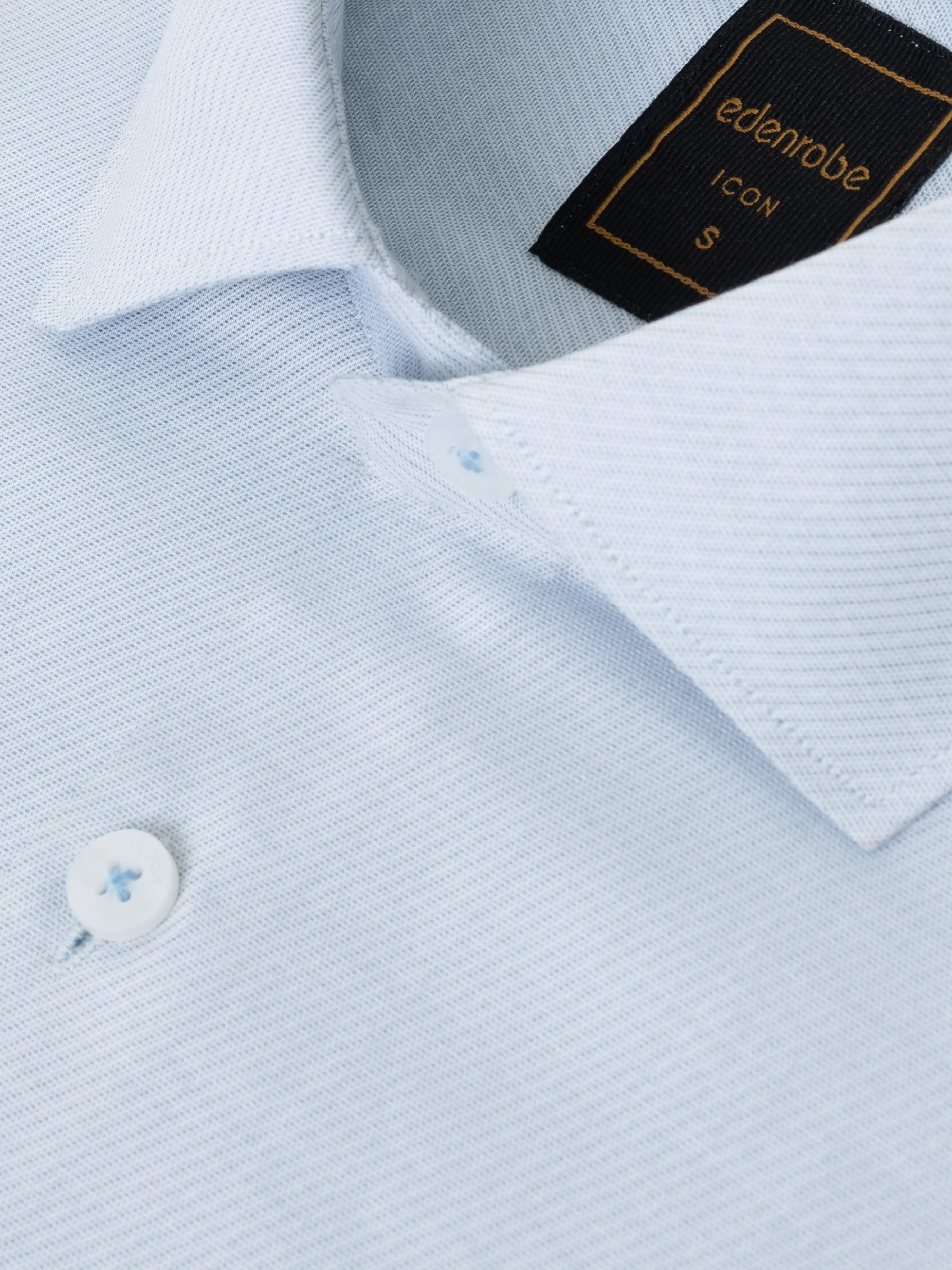 Men's Ice Blue Shirt - EMTSI5-50759 - Image 3