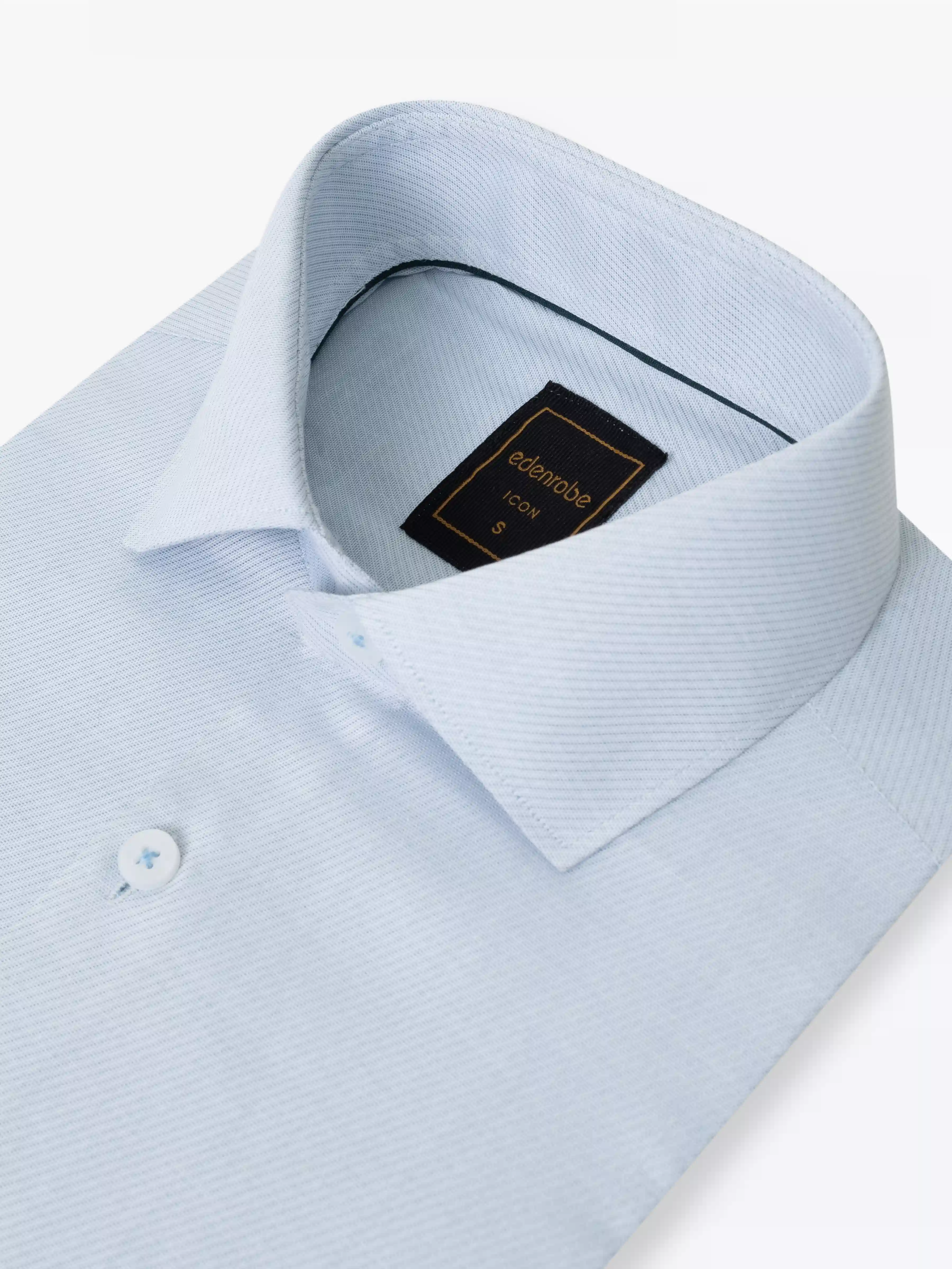 Men's Ice Blue Shirt - EMTSI5-50759 - Image 4