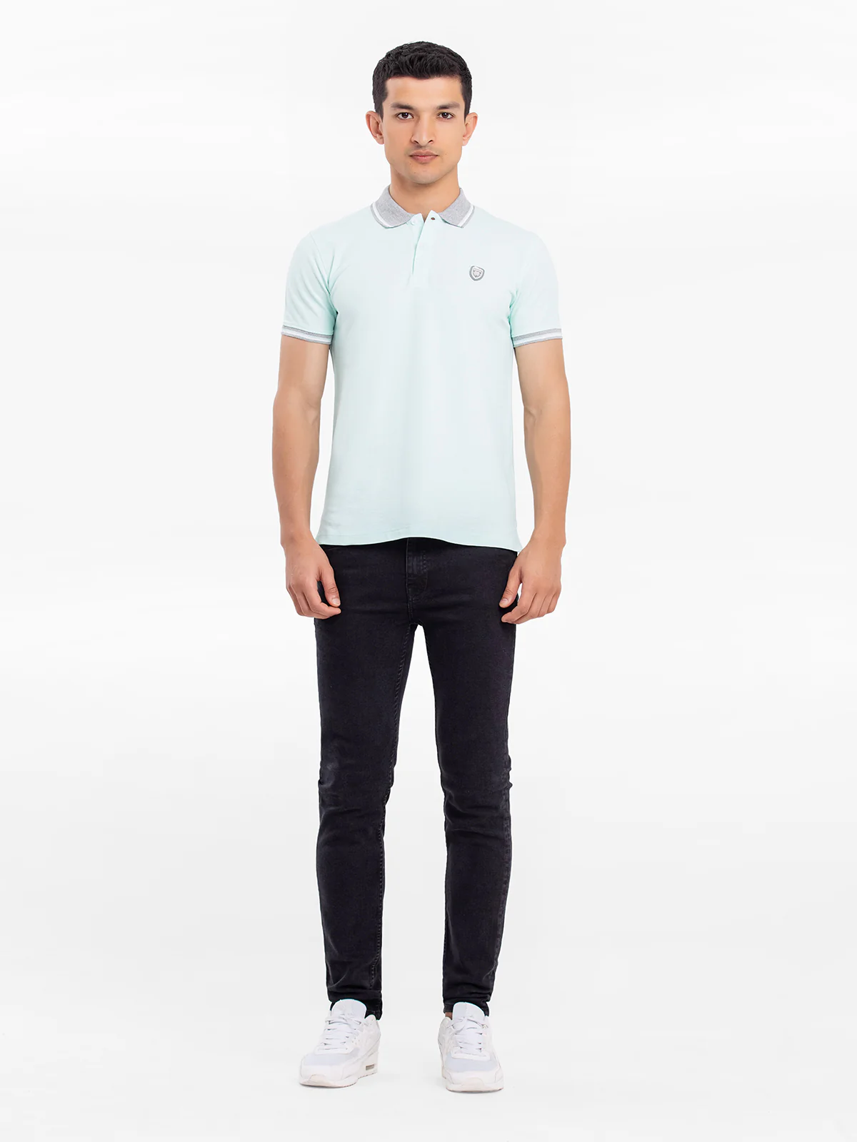 Men's Ice Green Polo Shirt - EMTPS24-027 - Image 2