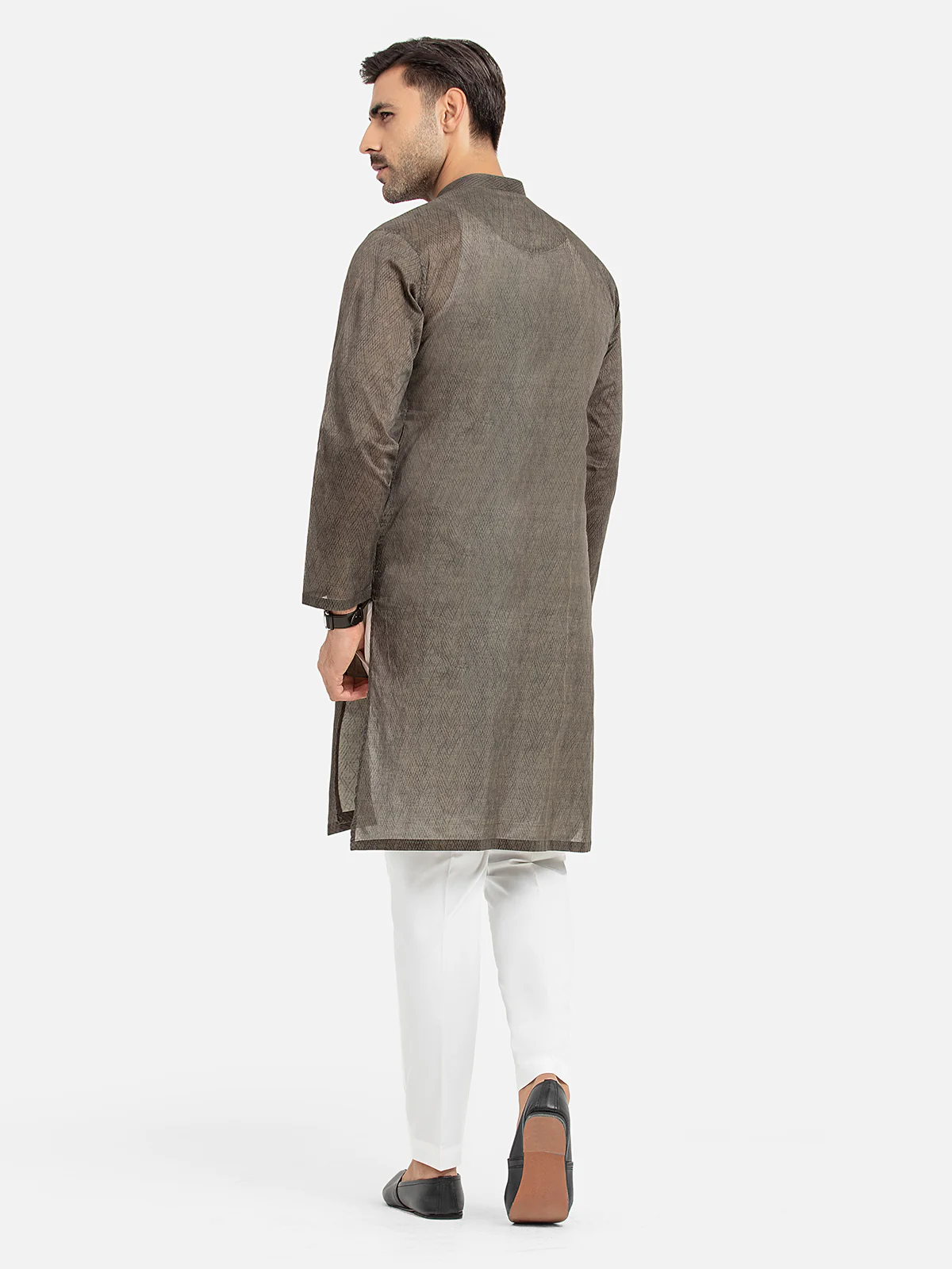 Men's Green Kurta - EMTKC24S-128 - Image 5