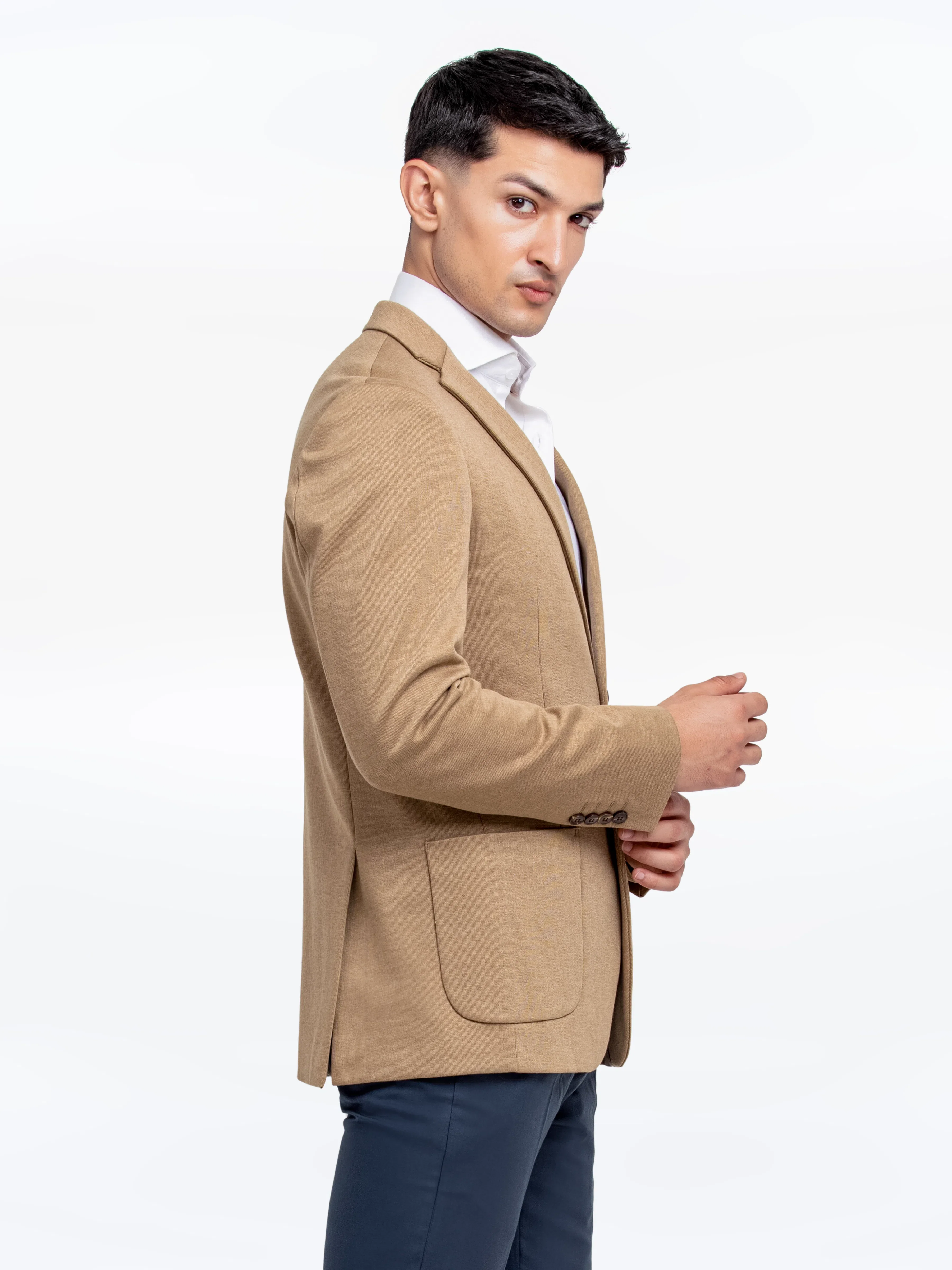Men's Khaki Blazer - EMTB24-6864 - Image 6