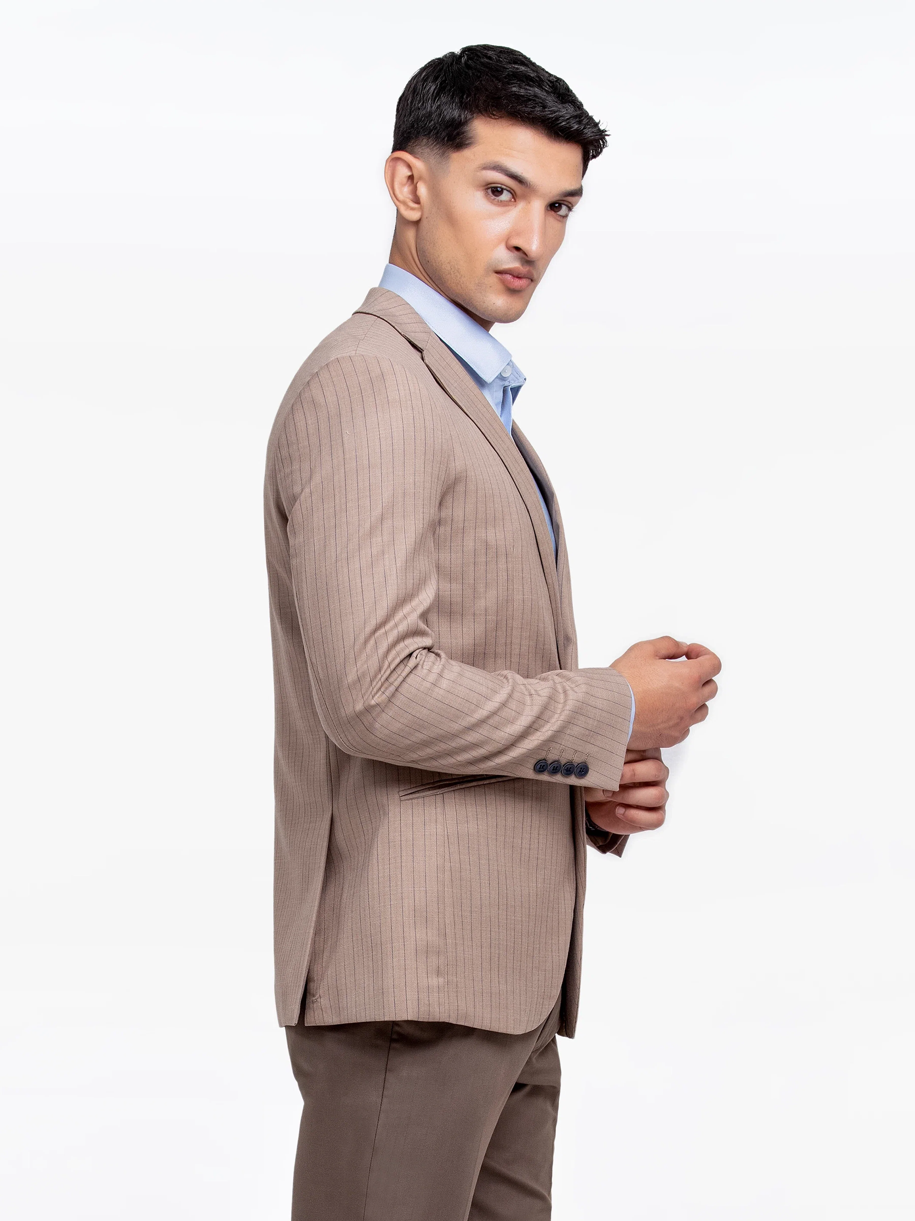 Men's Khaki Blazer - EMTB24-6875 - Image 5