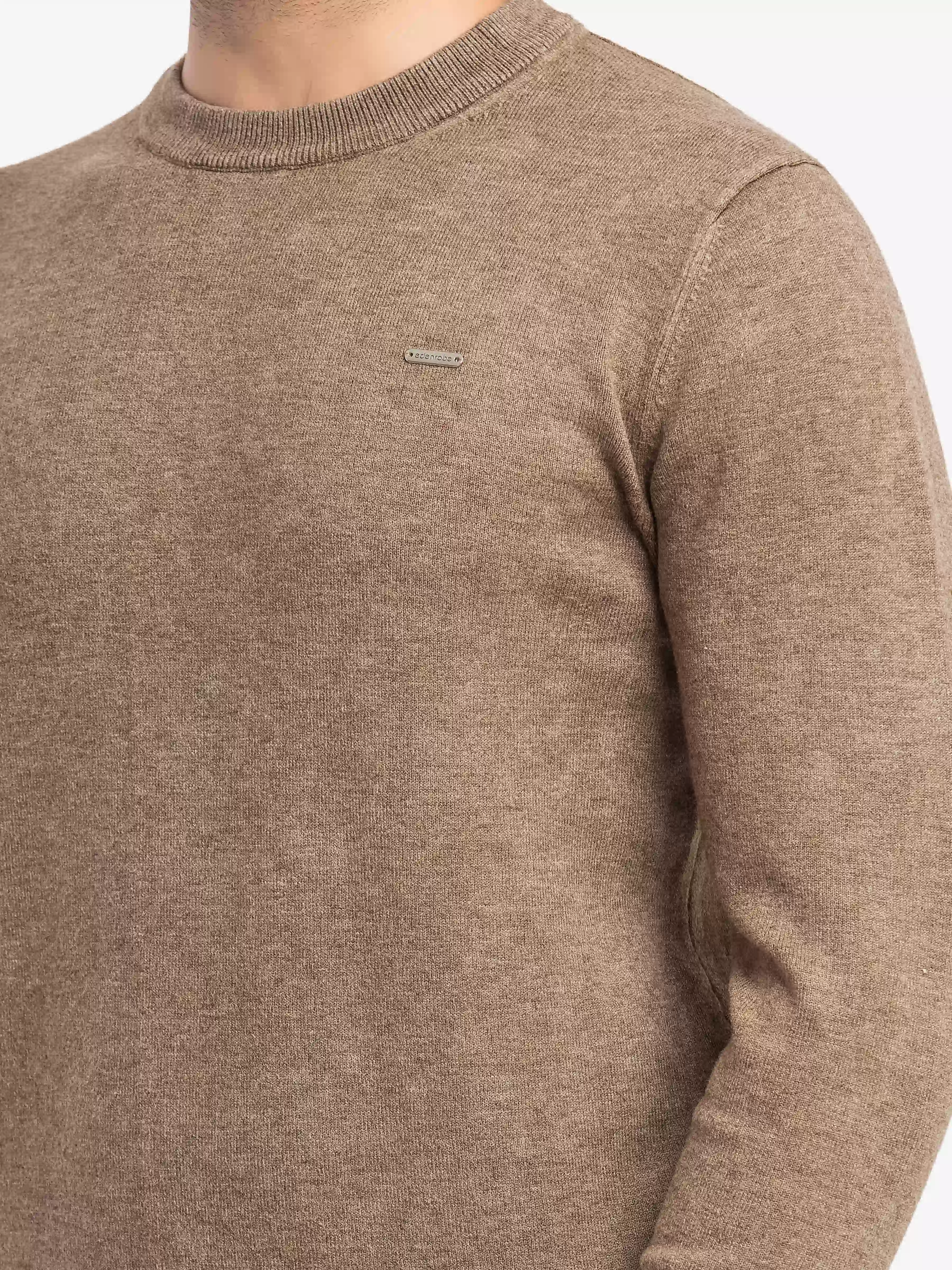 Men's Khaki Sweater - EMTSWT5-015 - Image 2