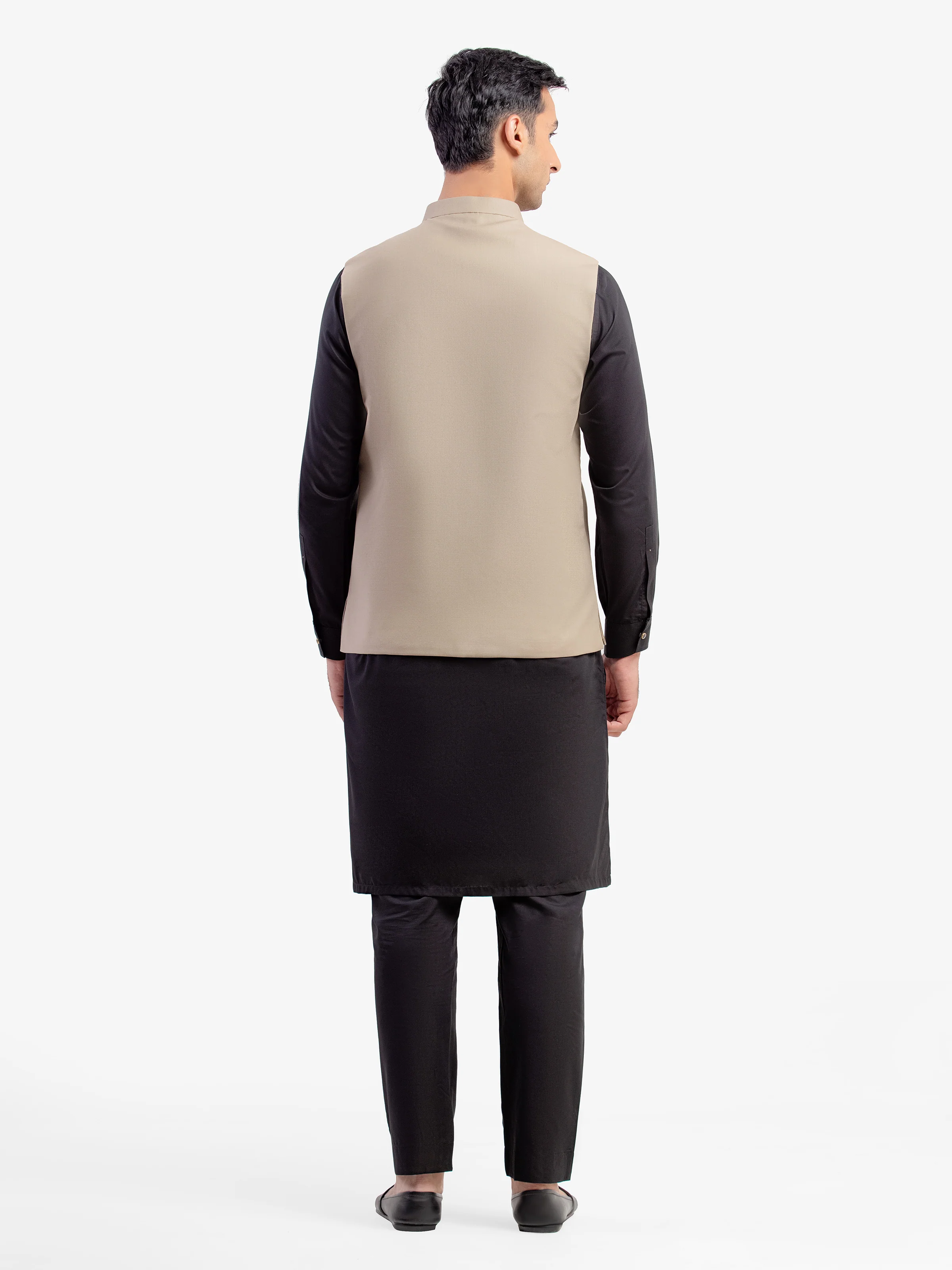 Men's Khaki Waist Coat - EMTWCP5-35972 - Image 5