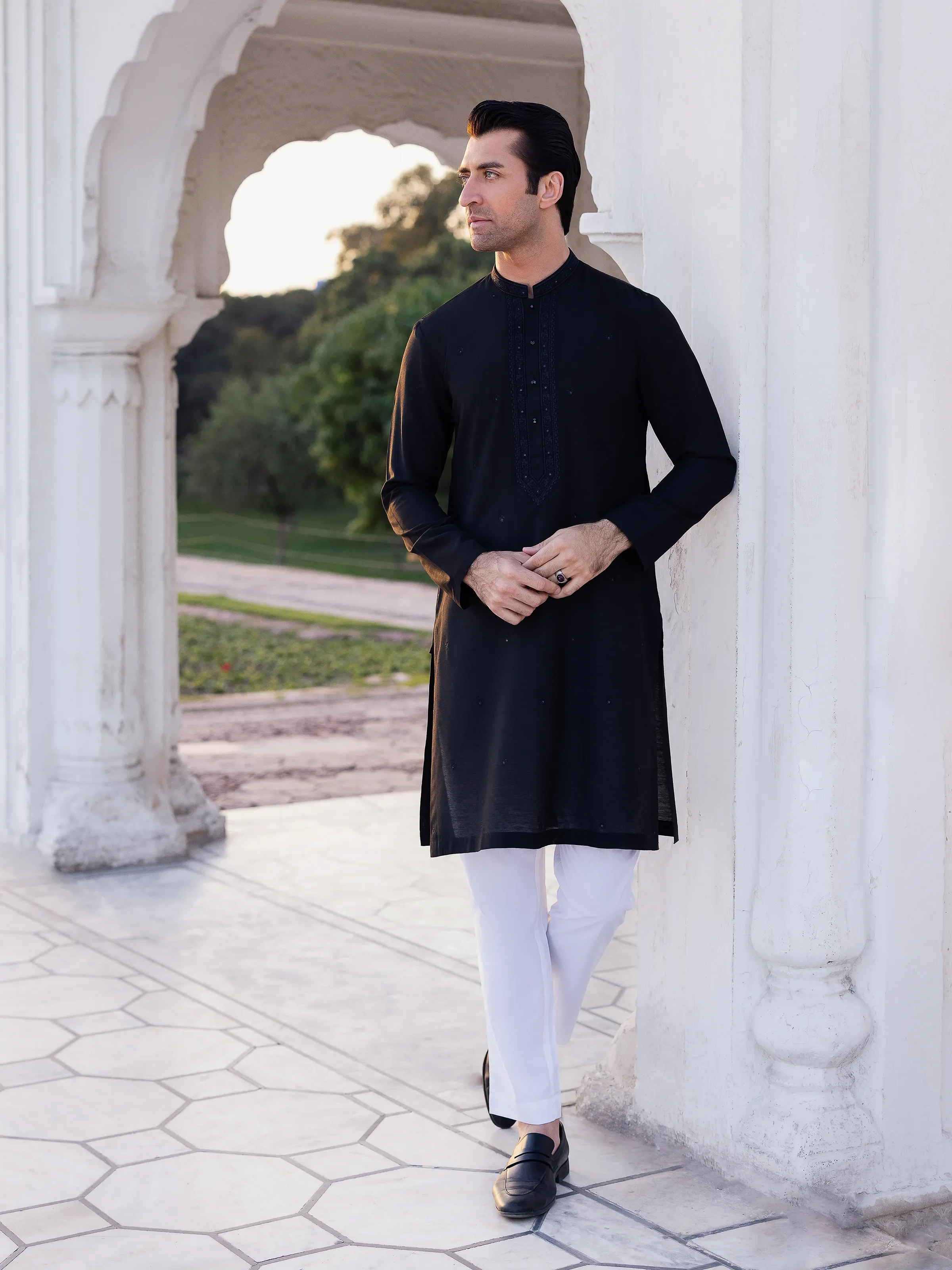 Men's Ceremonial Kurta - EMTKC5-148 - Image 2