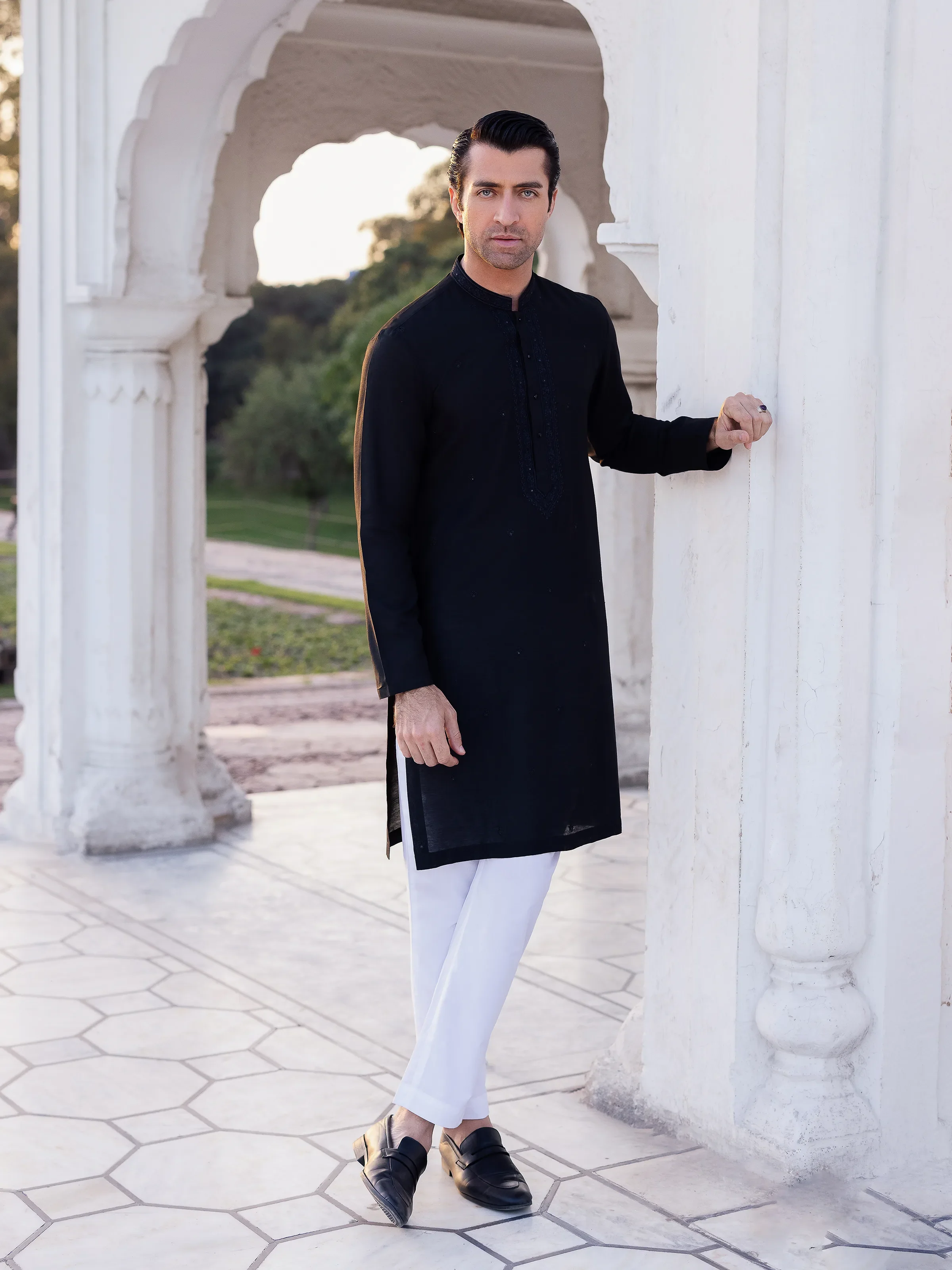 Men's Ceremonial Kurta - EMTKC5-148 - Image 3