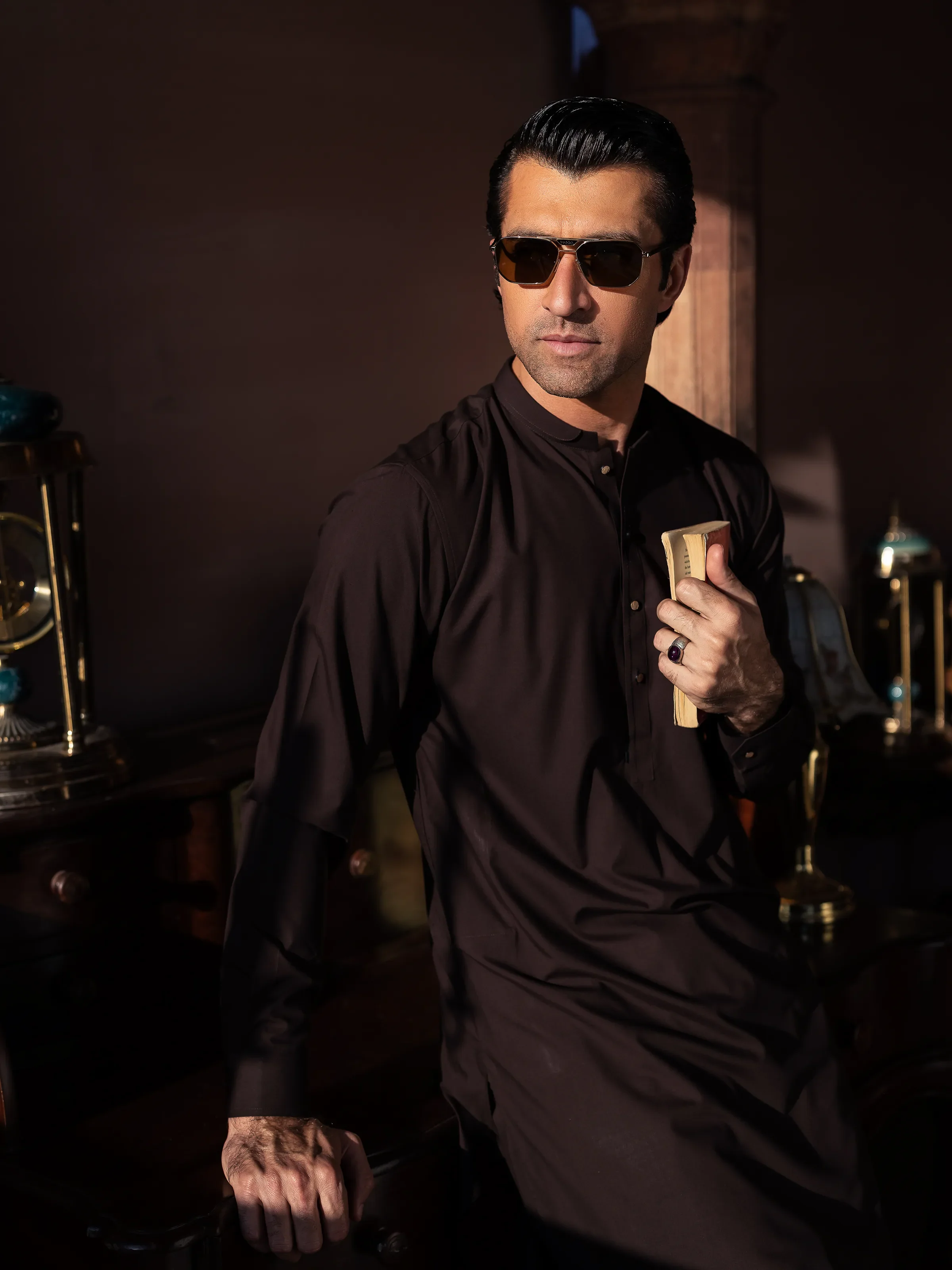 Men's Shalwar Kameez - EMTKST5-99550 - Image 3