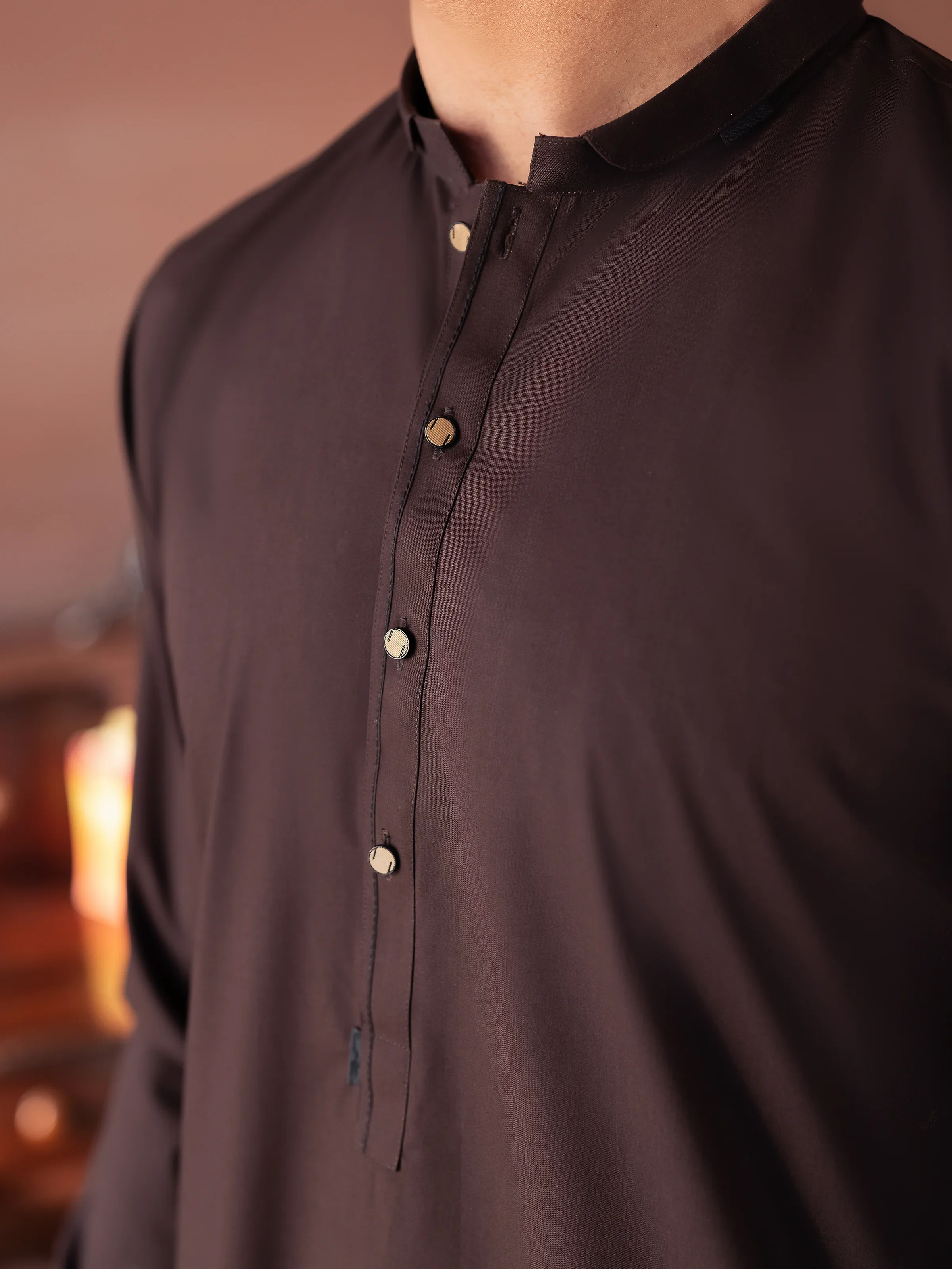 Men's Shalwar Kameez - EMTKST5-99550 - Image 4
