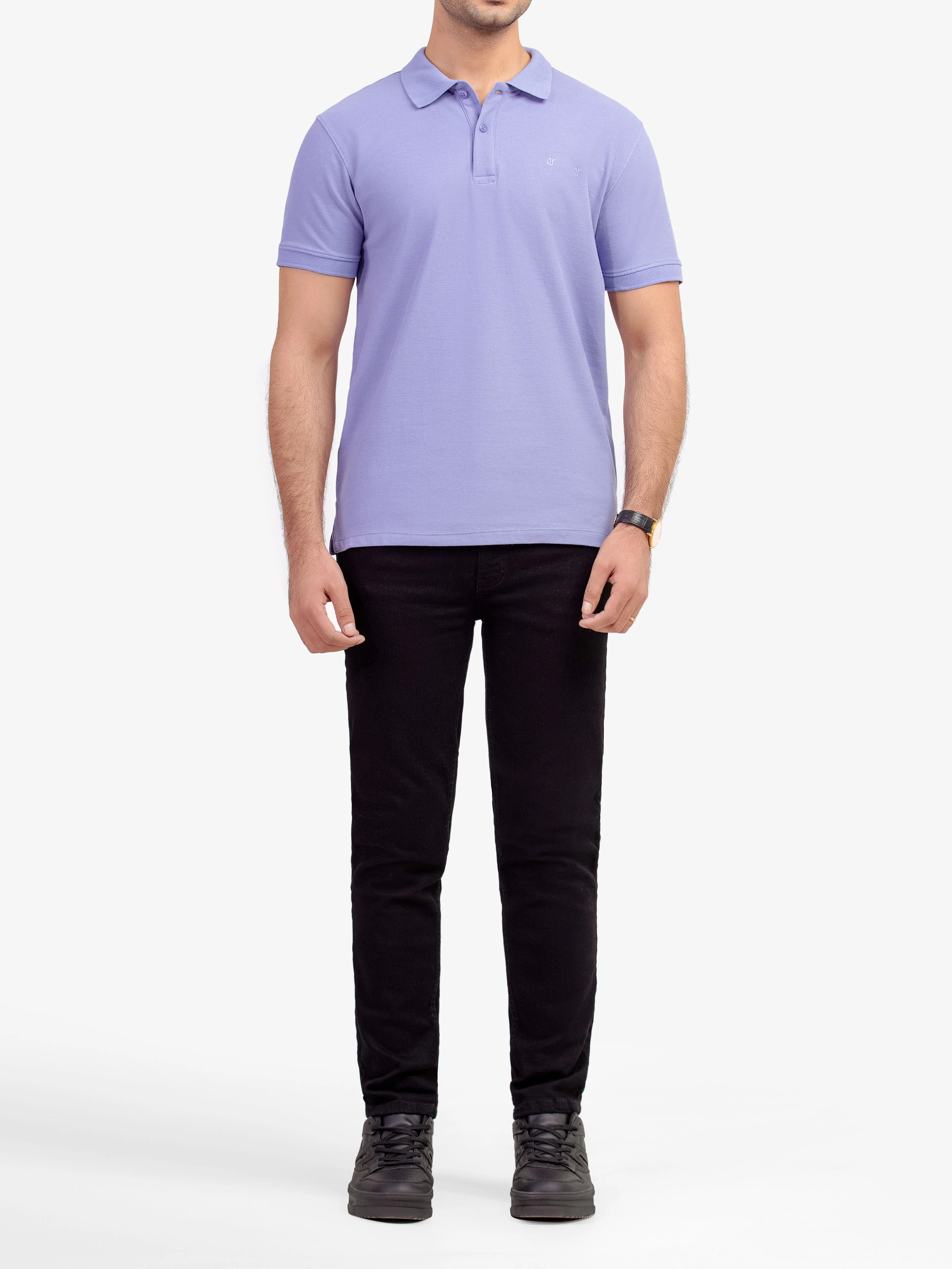 Men's Lavender Polo Shirt - EMTPS5-052 - Image 2