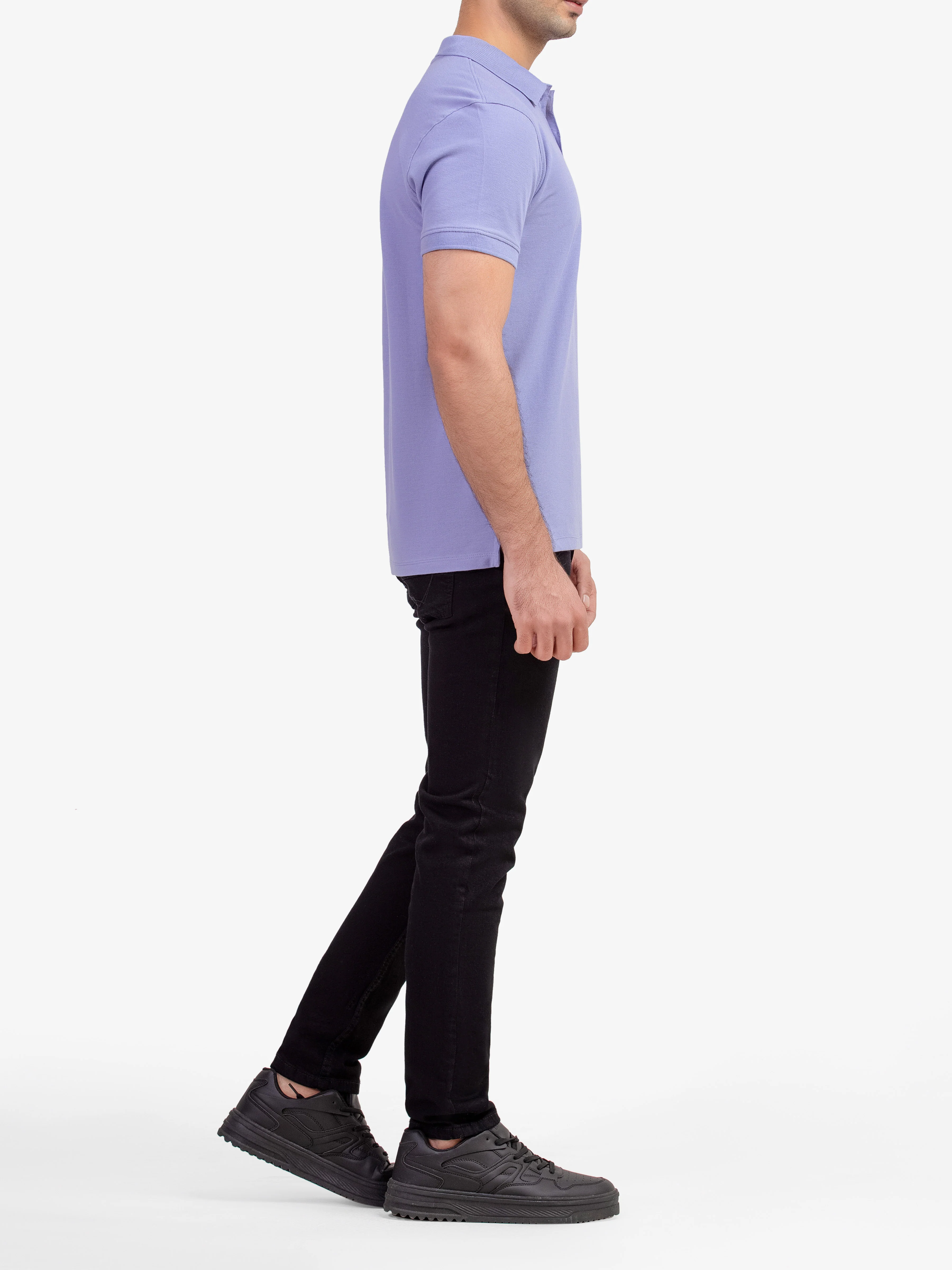 Men's Lavender Polo Shirt - EMTPS5-052 - Image 4