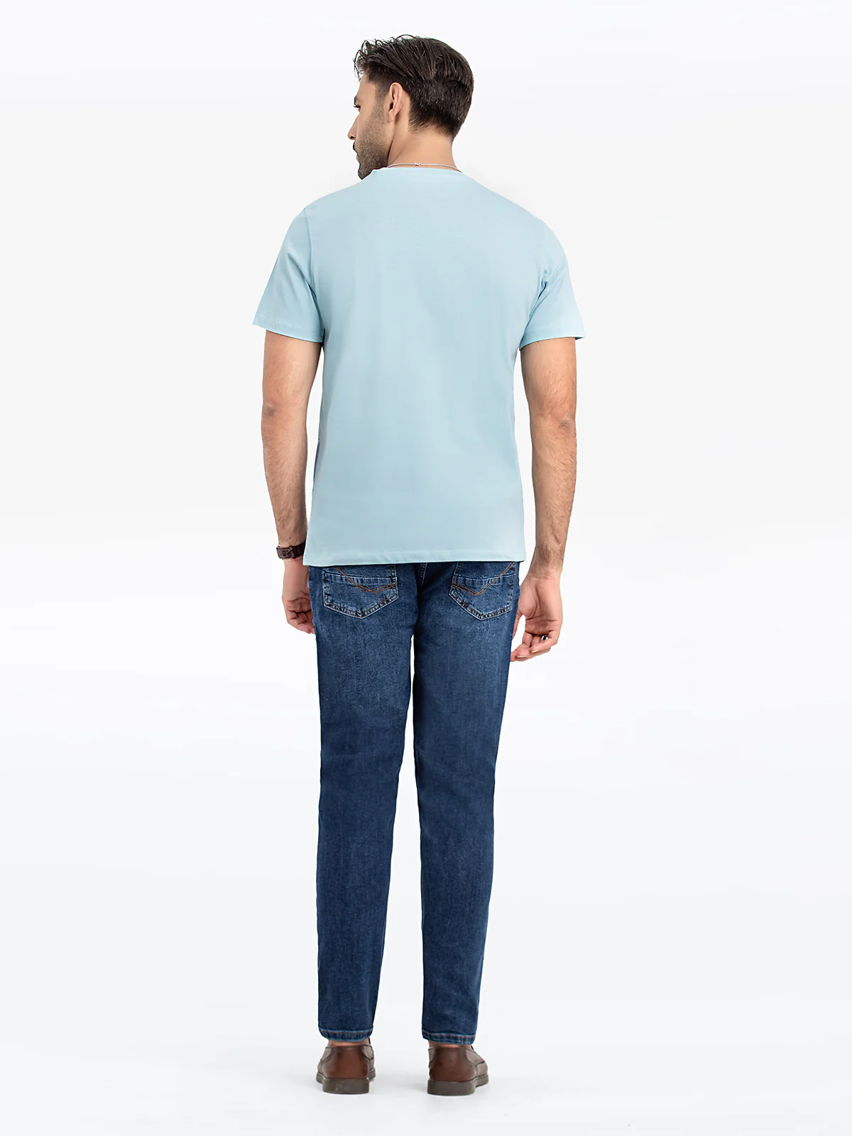 Men's Light Blue Graphic Tee - EMTGT24-016 - Image 5