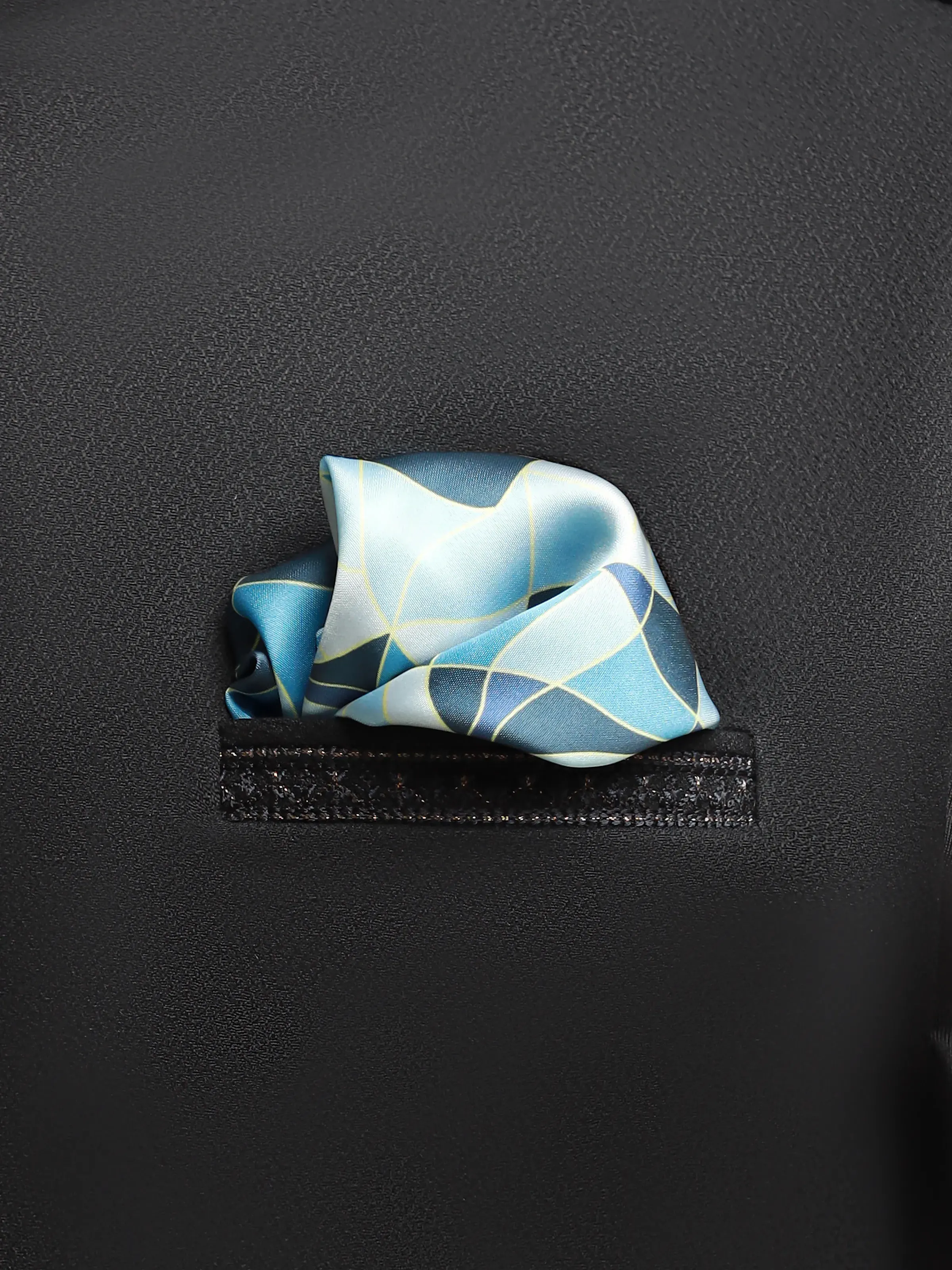 Men's Light Blue Pocket Square - EAMPS5-003