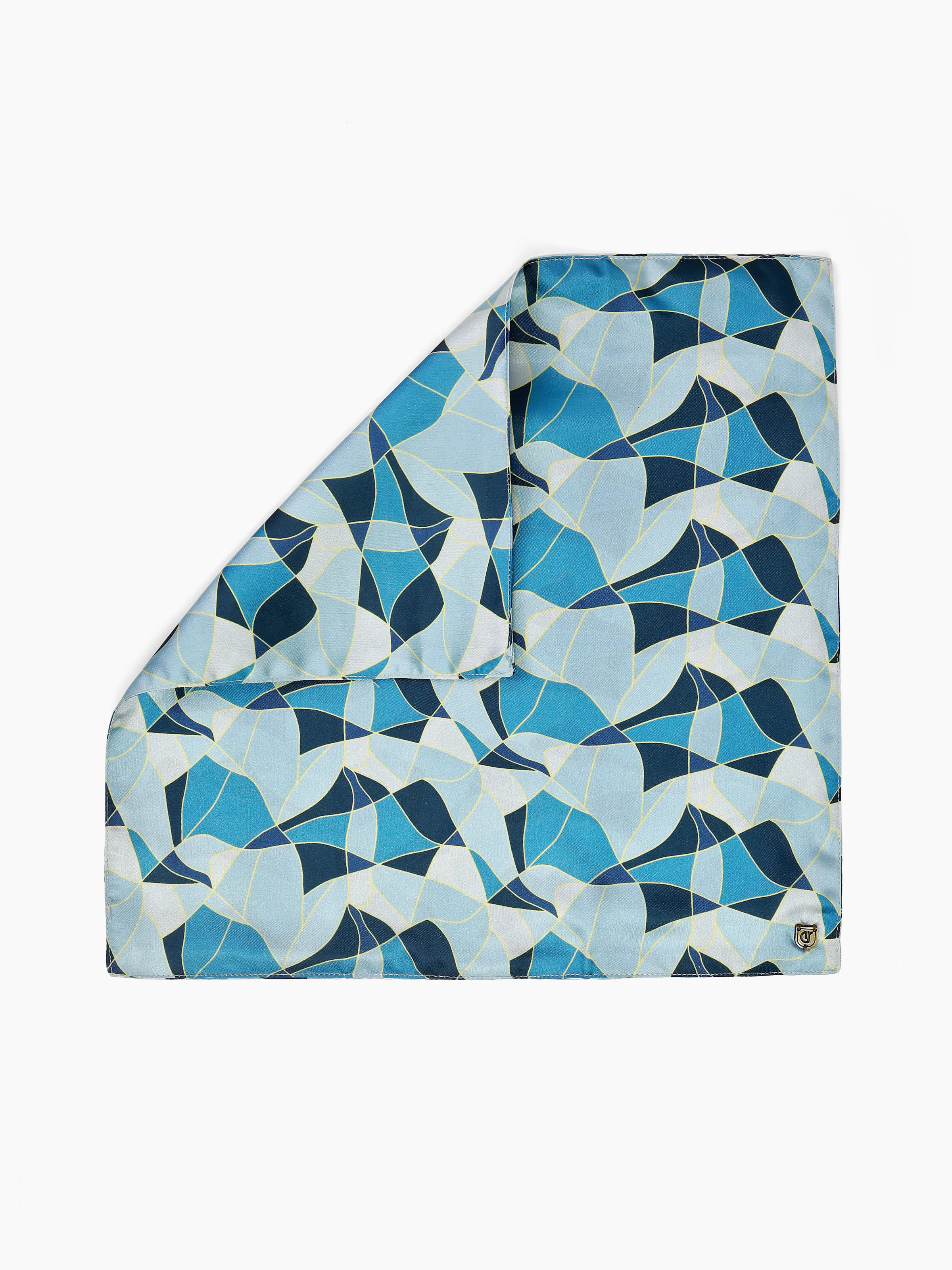 Men's Light Blue Pocket Square - EAMPS5-003 - Image 2