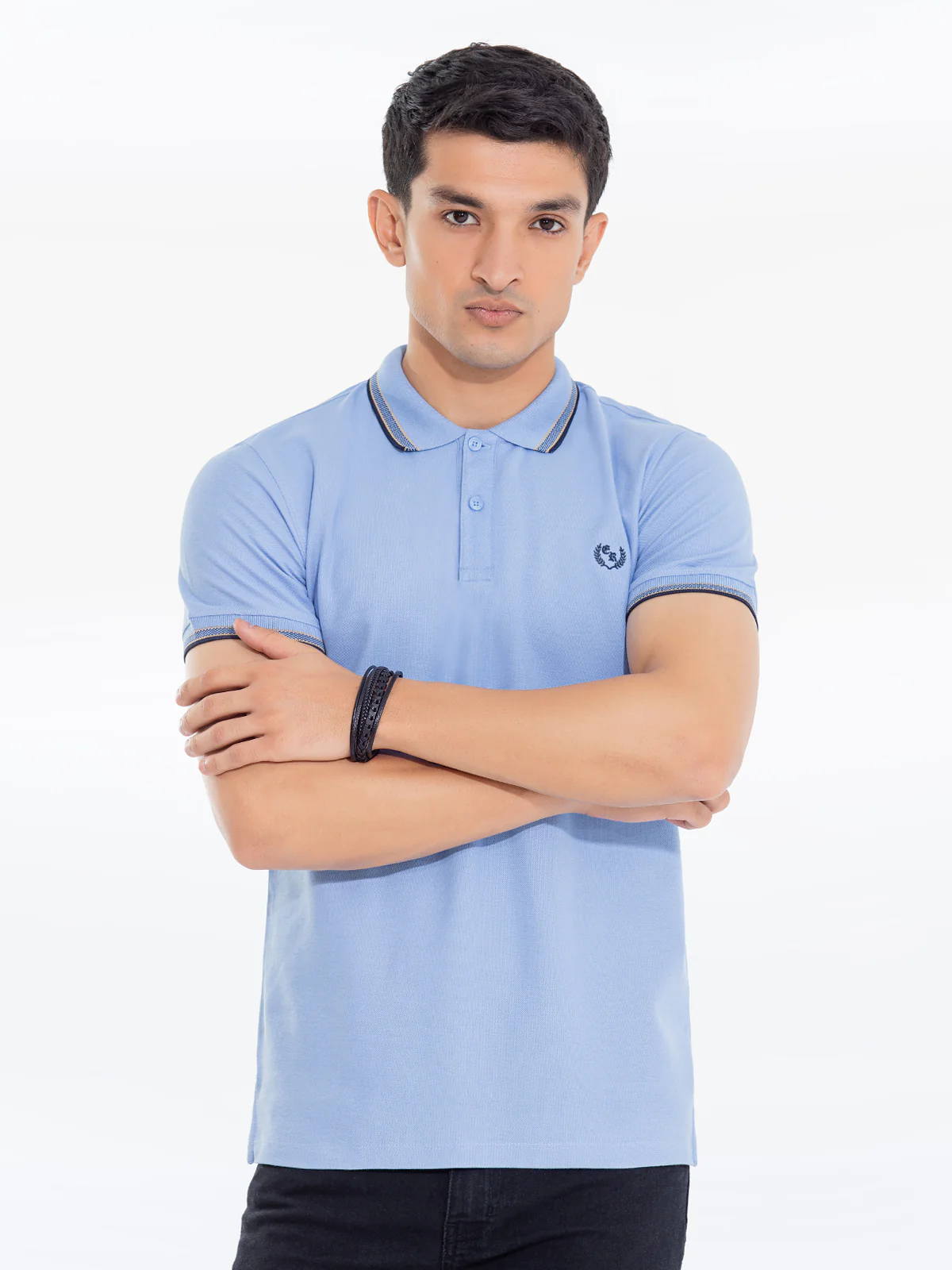 Men's Light Blue Polo Shirt - EMTPS24-026 - Image 2