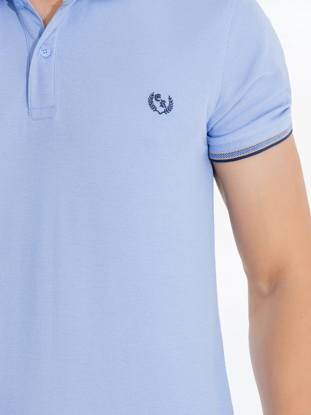 Men's Light Blue Polo Shirt - EMTPS24-026 - Image 3