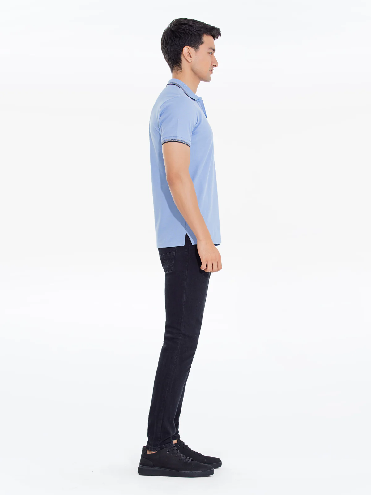 Men's Light Blue Polo Shirt - EMTPS24-026 - Image 4