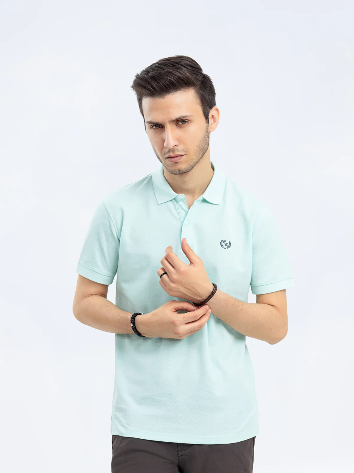 Men's Light Blue Polo Shirt - EMTPS24-036 - Image 2