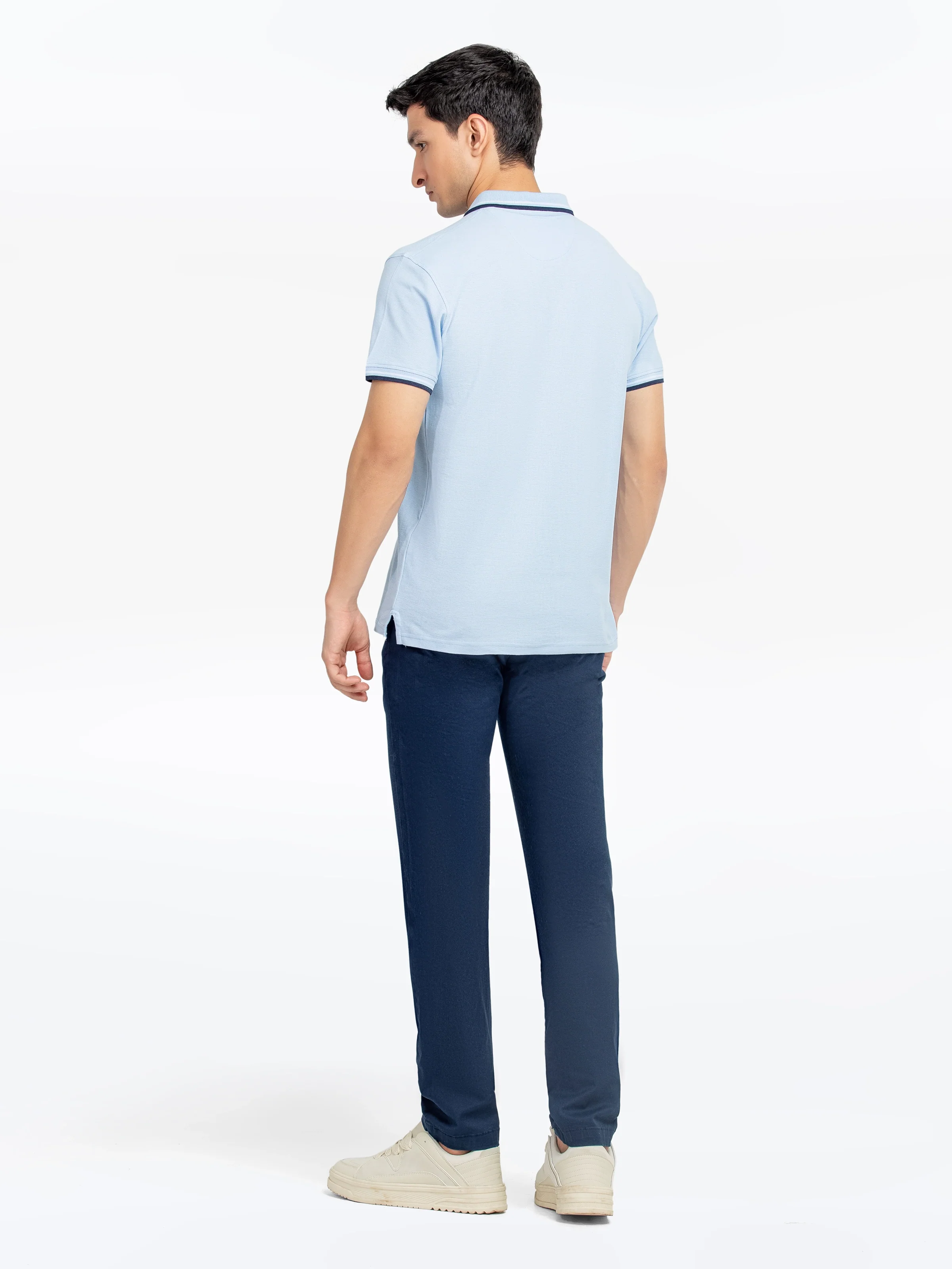 Men's Light Blue Polo Shirt - EMTPS5-073 - Image 5