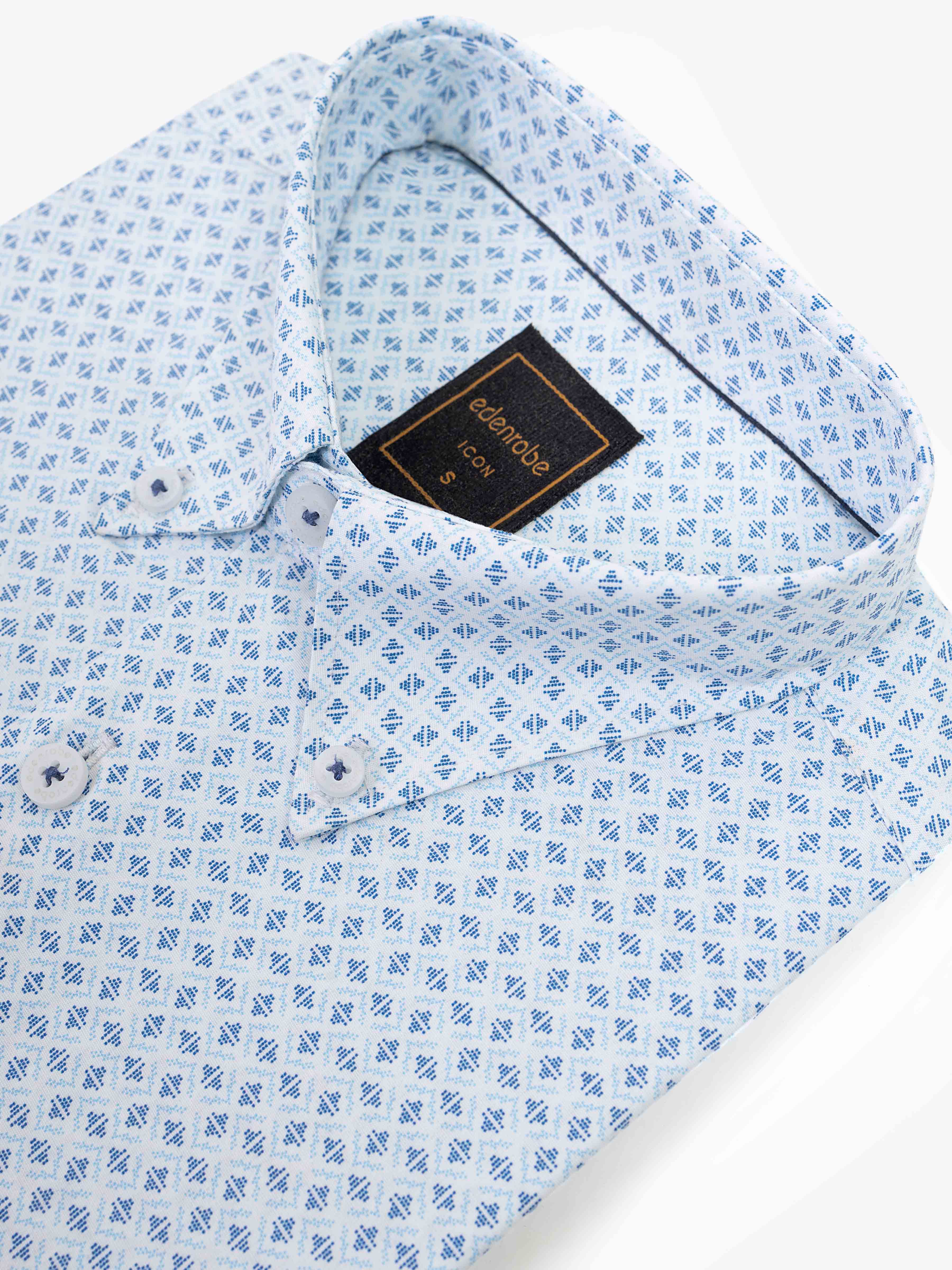 Men's Light Blue Shirt - EMTSI5-50746 - Image 4