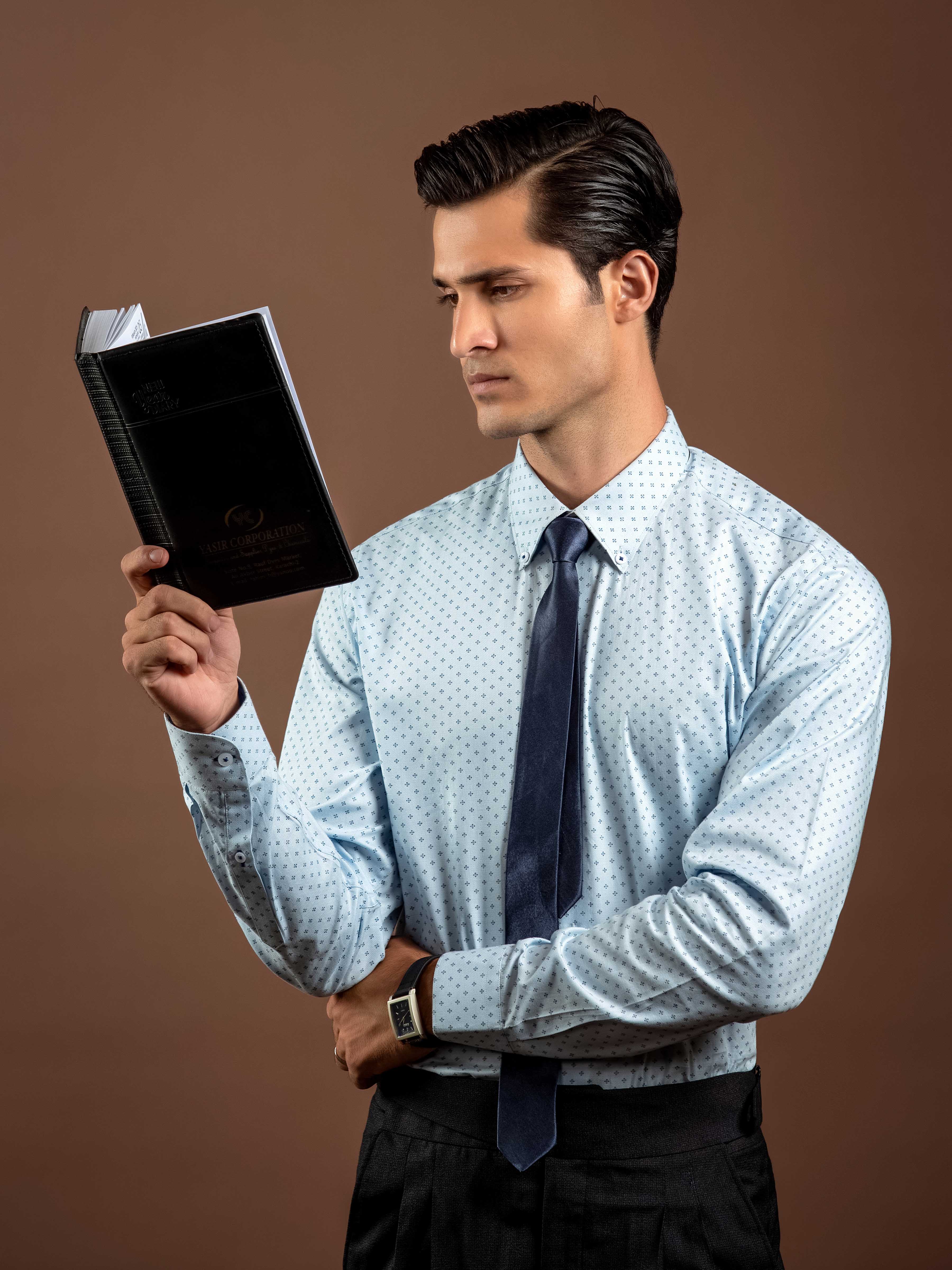 Men's Light Blue Shirt - EMTSI5-50844 - Image 4