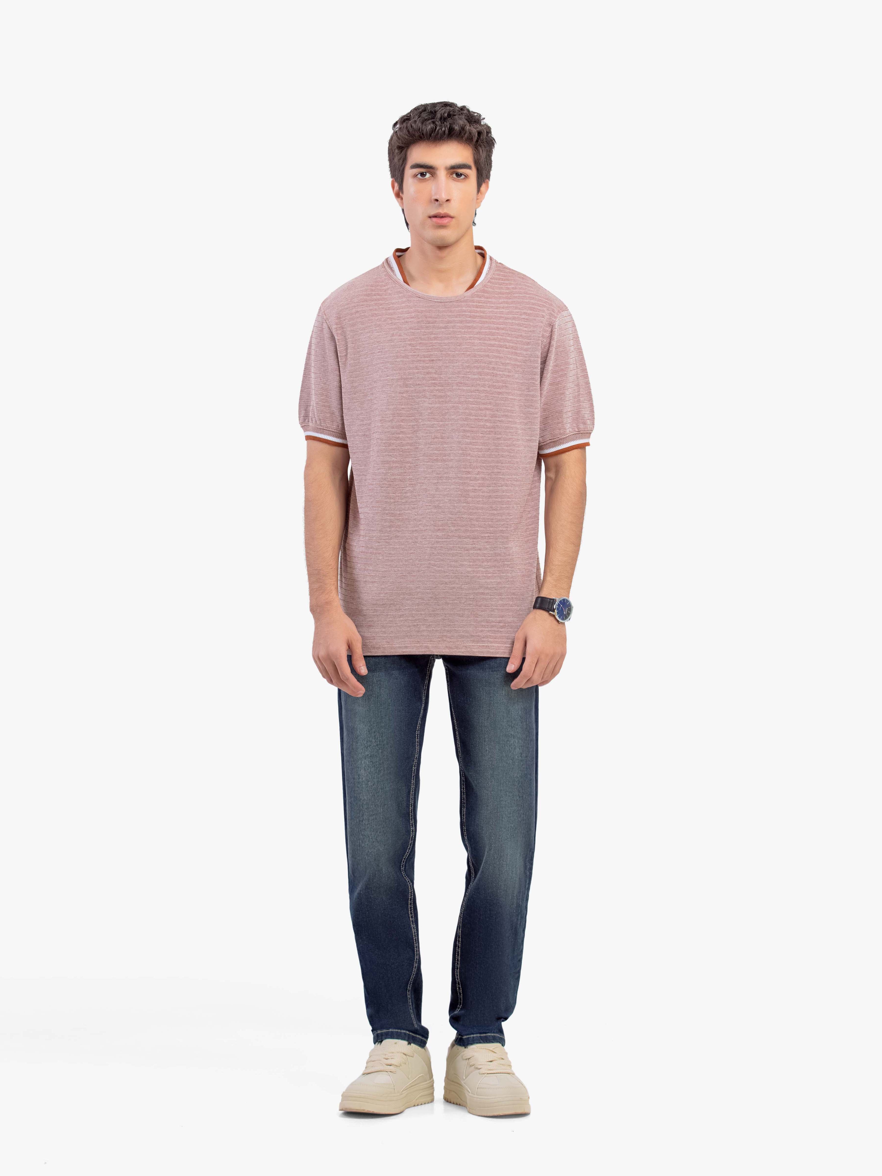 Men's Light Brown Graphic Tee - EMTGT5-005 - Image 2