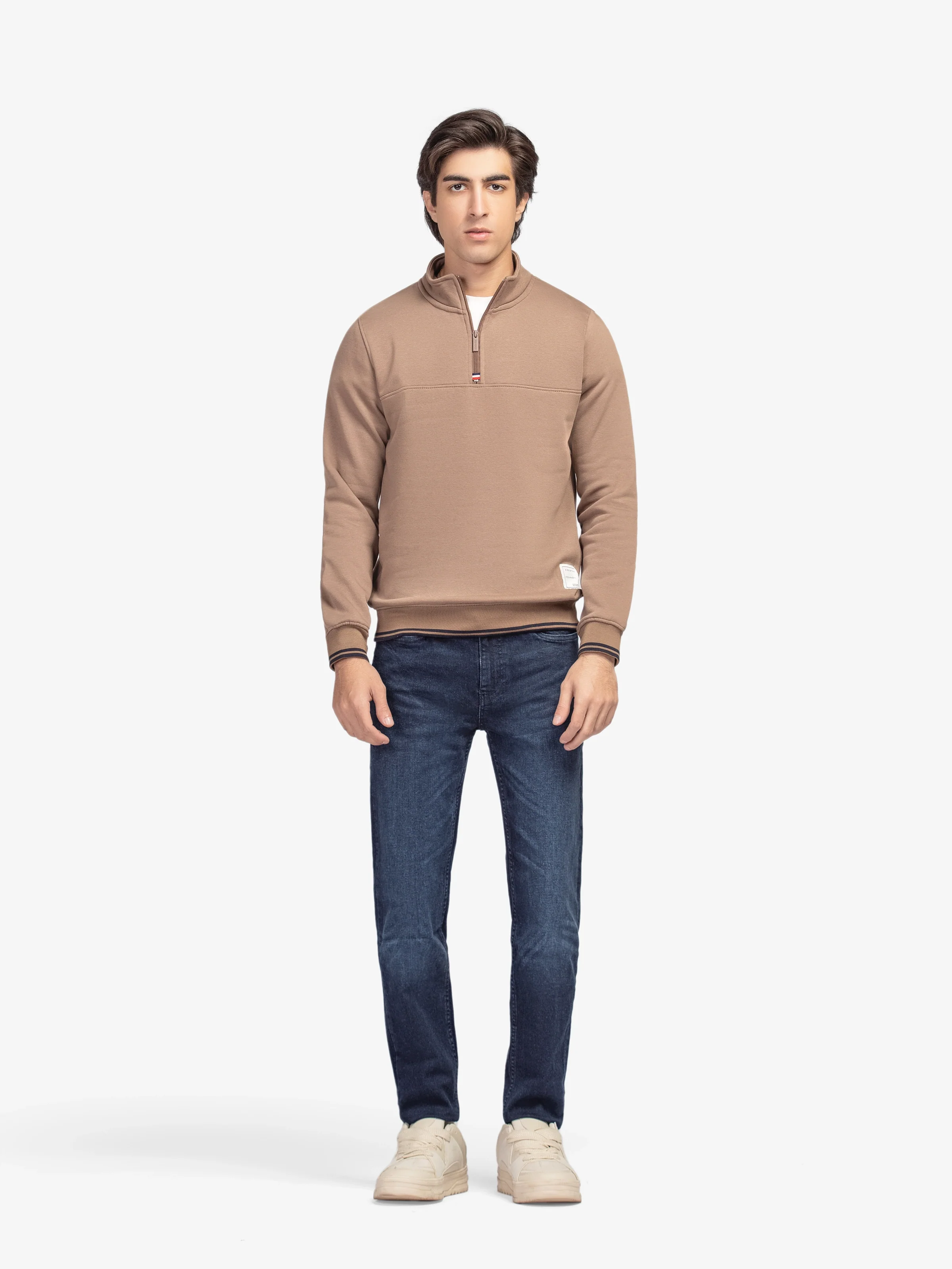 Men's Light Brown Sweatshirt - EMTSS5-003 - Image 3