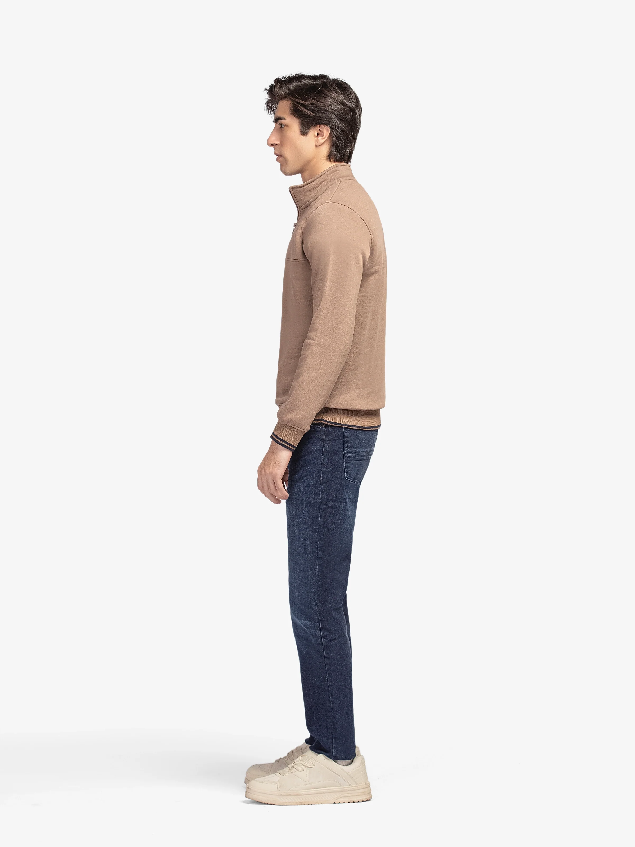 Men's Light Brown Sweatshirt - EMTSS5-003 - Image 4