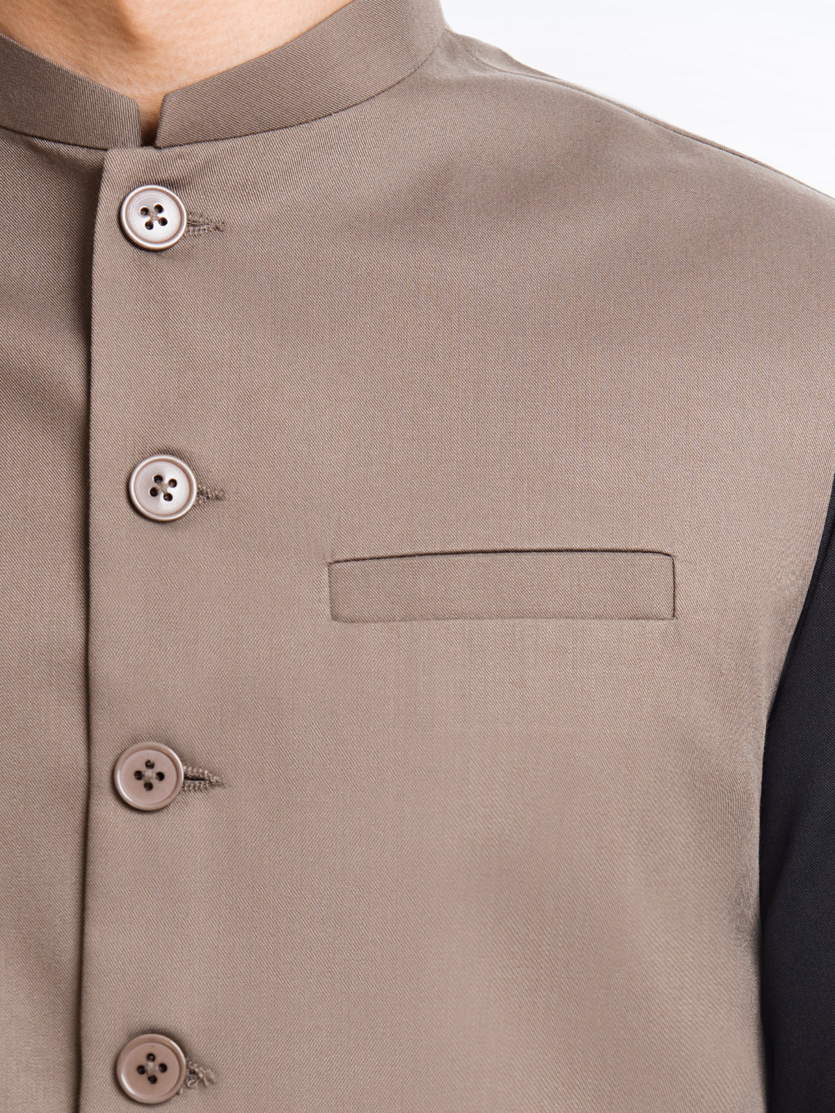 Men's Light Brown Waist Coat - EMTWCP24-35904 - Image 4