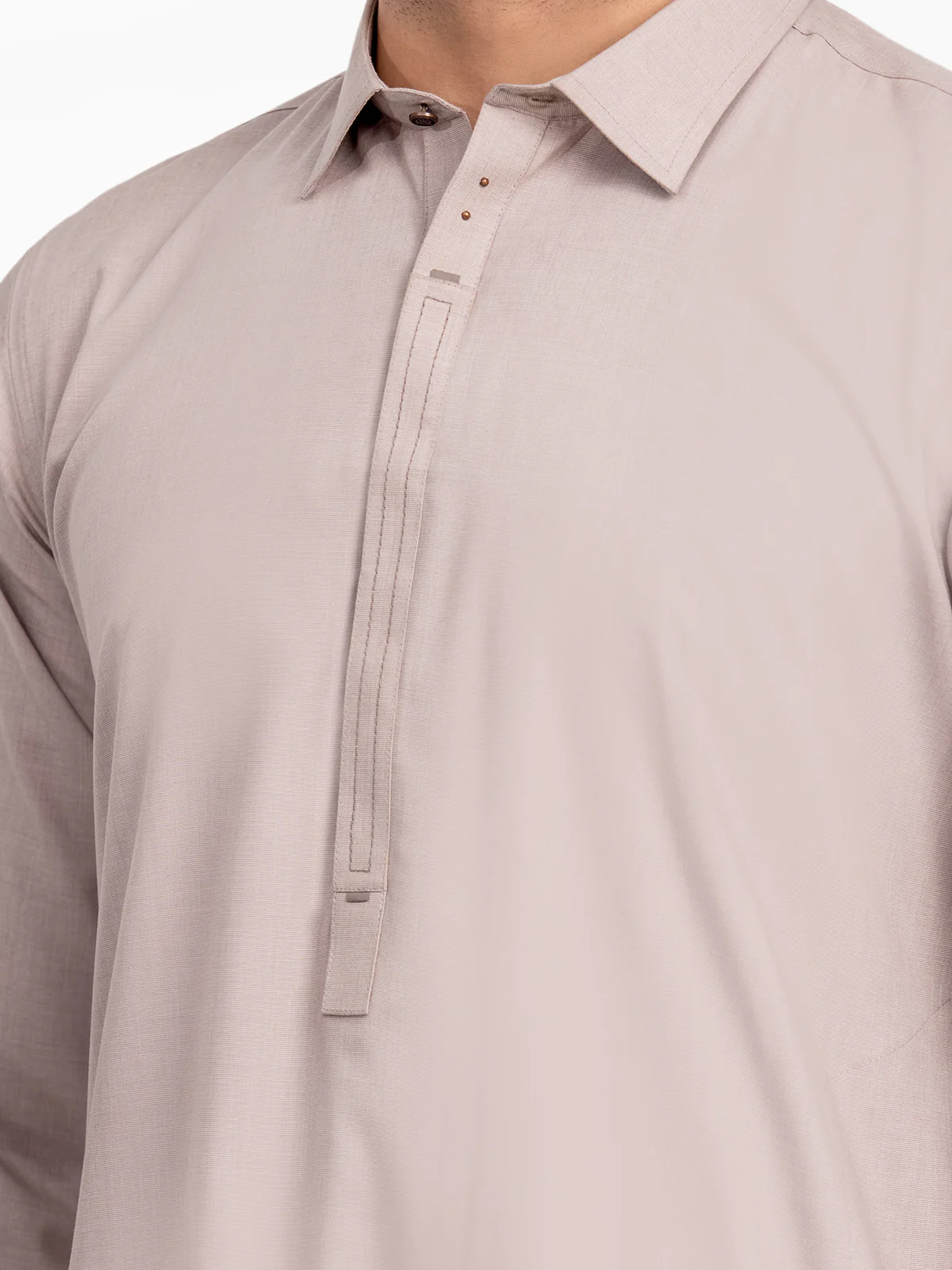 Men's Light Coffee Kurta Pajama - EMTKPT24-023 - Image 4