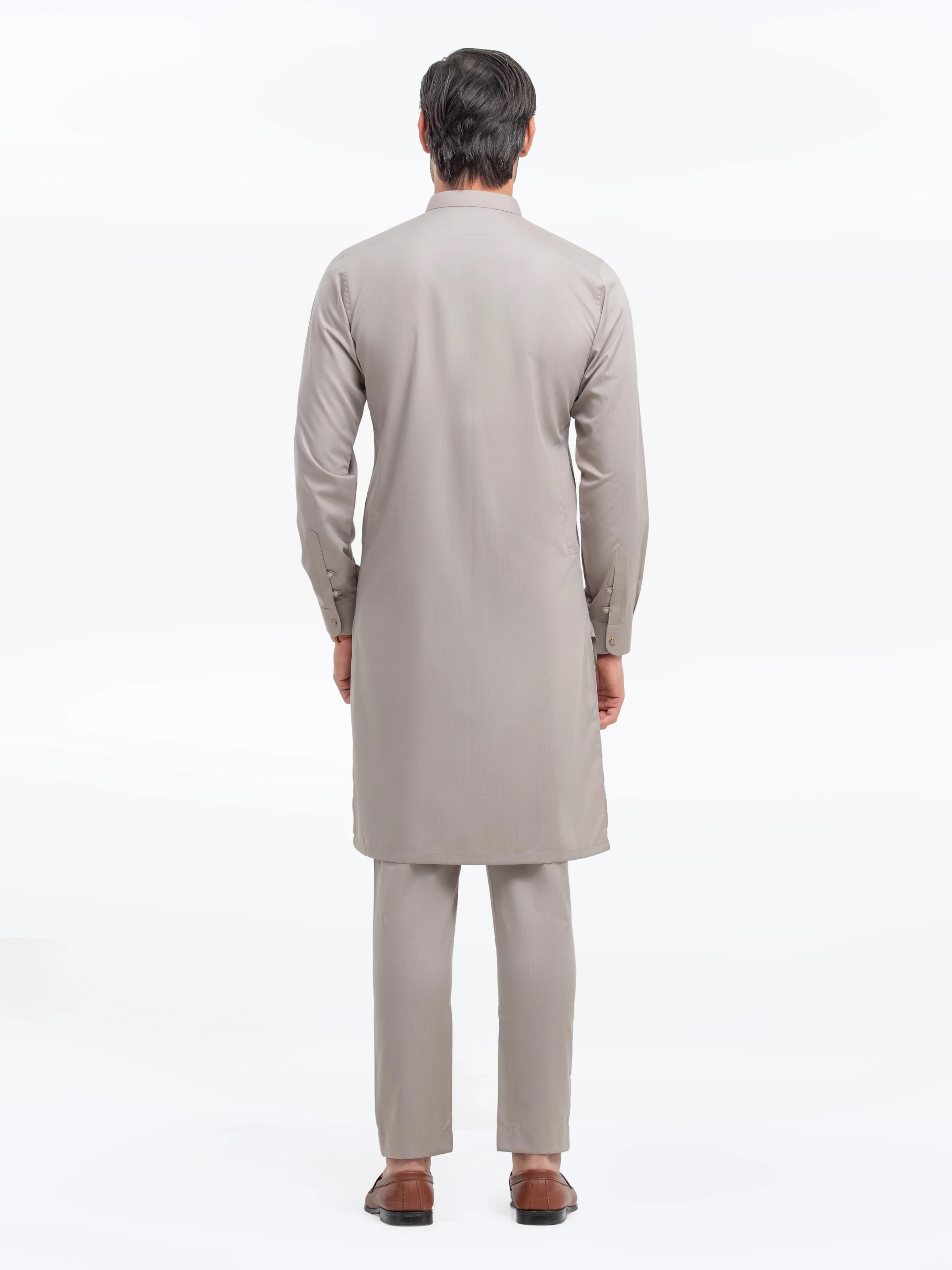 Men's Light Coffee Kurta Pajama - EMTKPT5-055 - Image 5