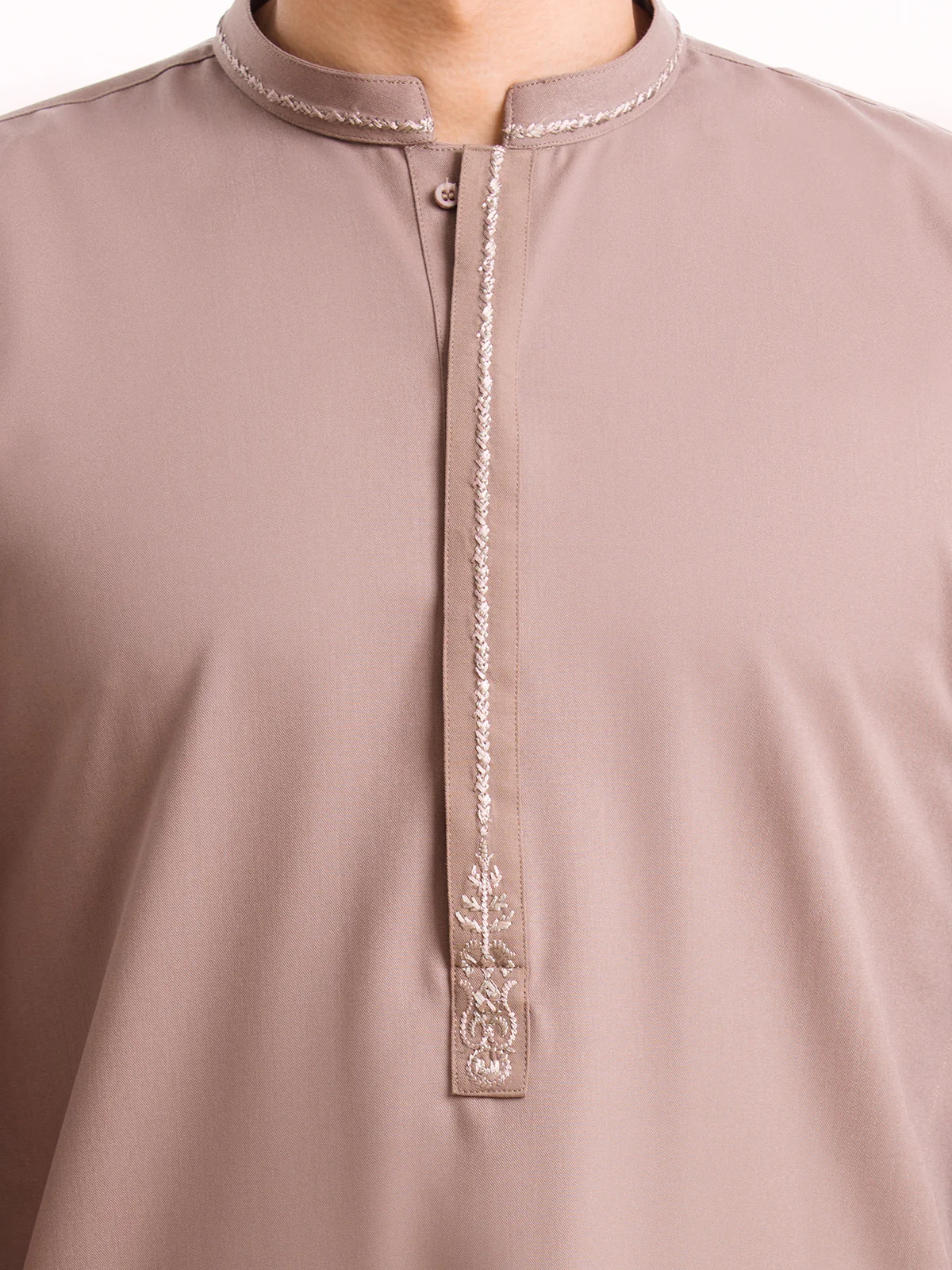 Men's Light Coffee Kurta Pajama - EMTSW23-99403 - Image 4