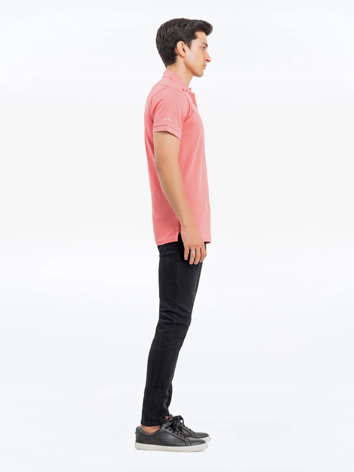 Men's Light Coral Polo Shirt - EMTPS24-064 - Image 3