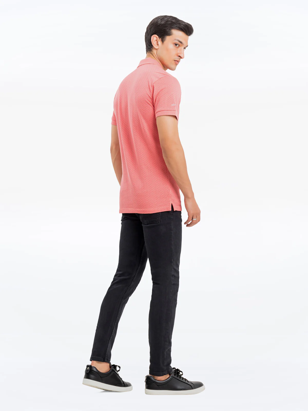 Men's Light Coral Polo Shirt - EMTPS24-064 - Image 4