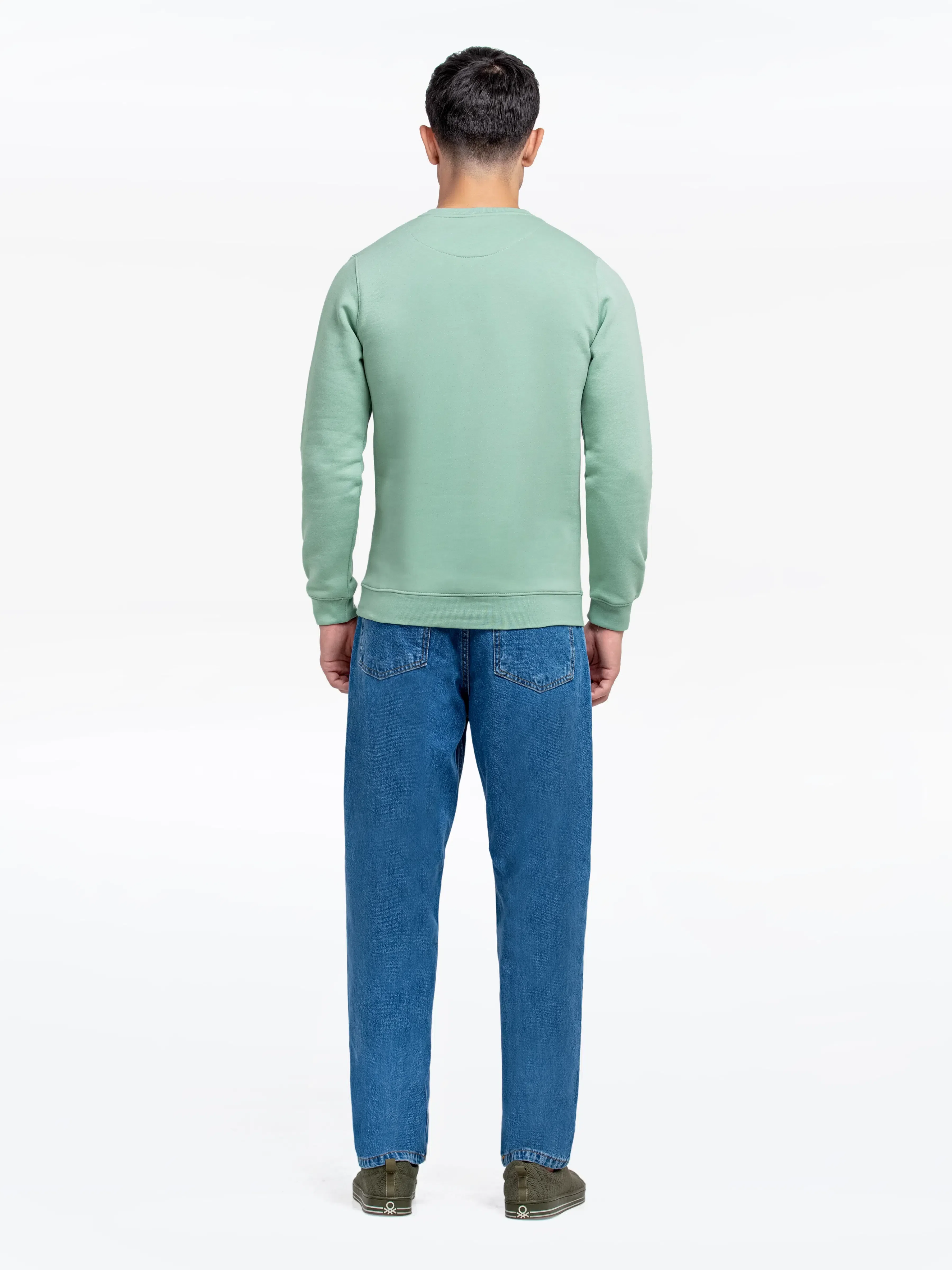 Men's Light Green Sweatshirt - EMTSS24-010 - Image 6