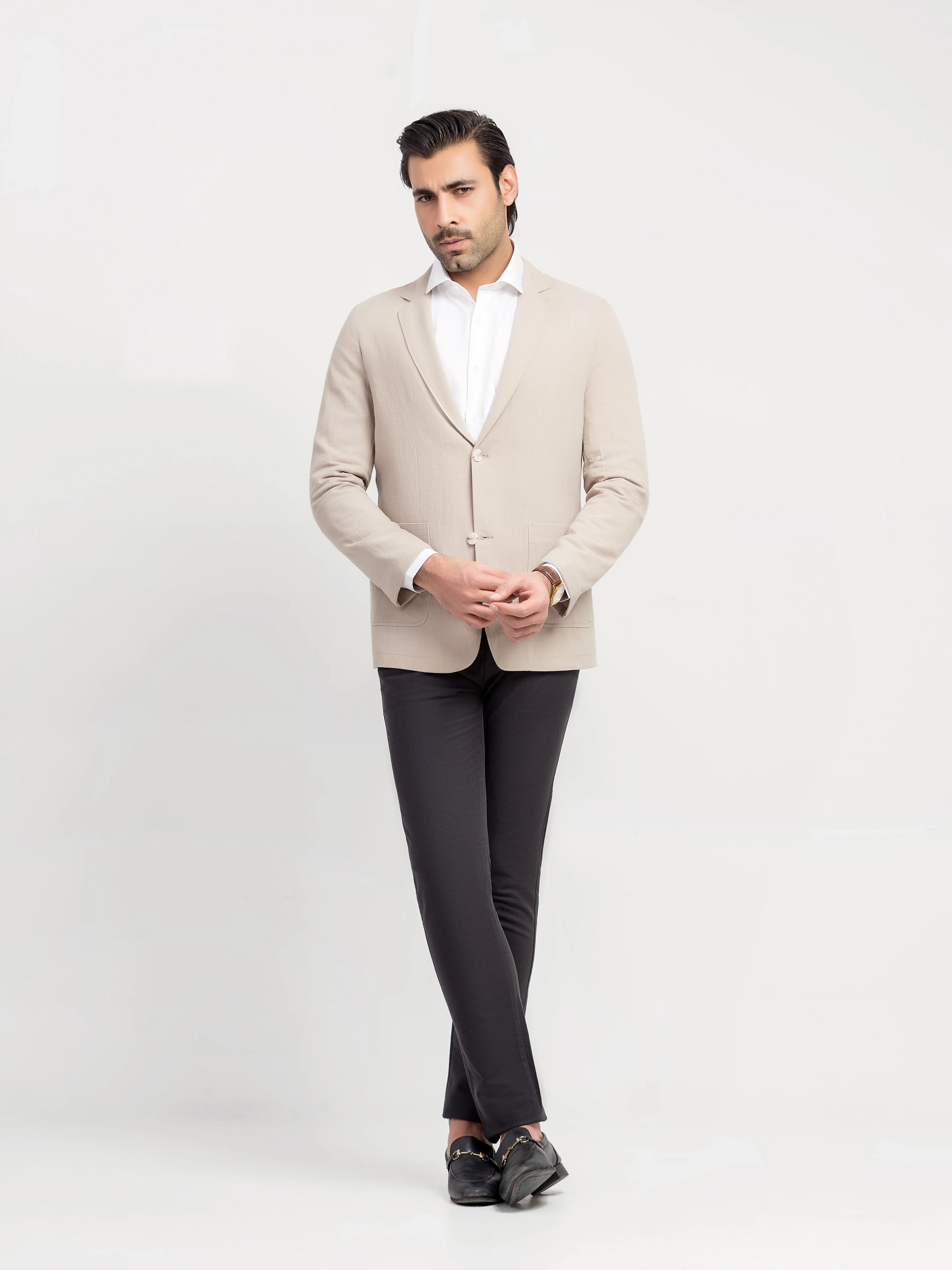 Men's Light Grey Blazer - EMTB5-6906 - Image 2