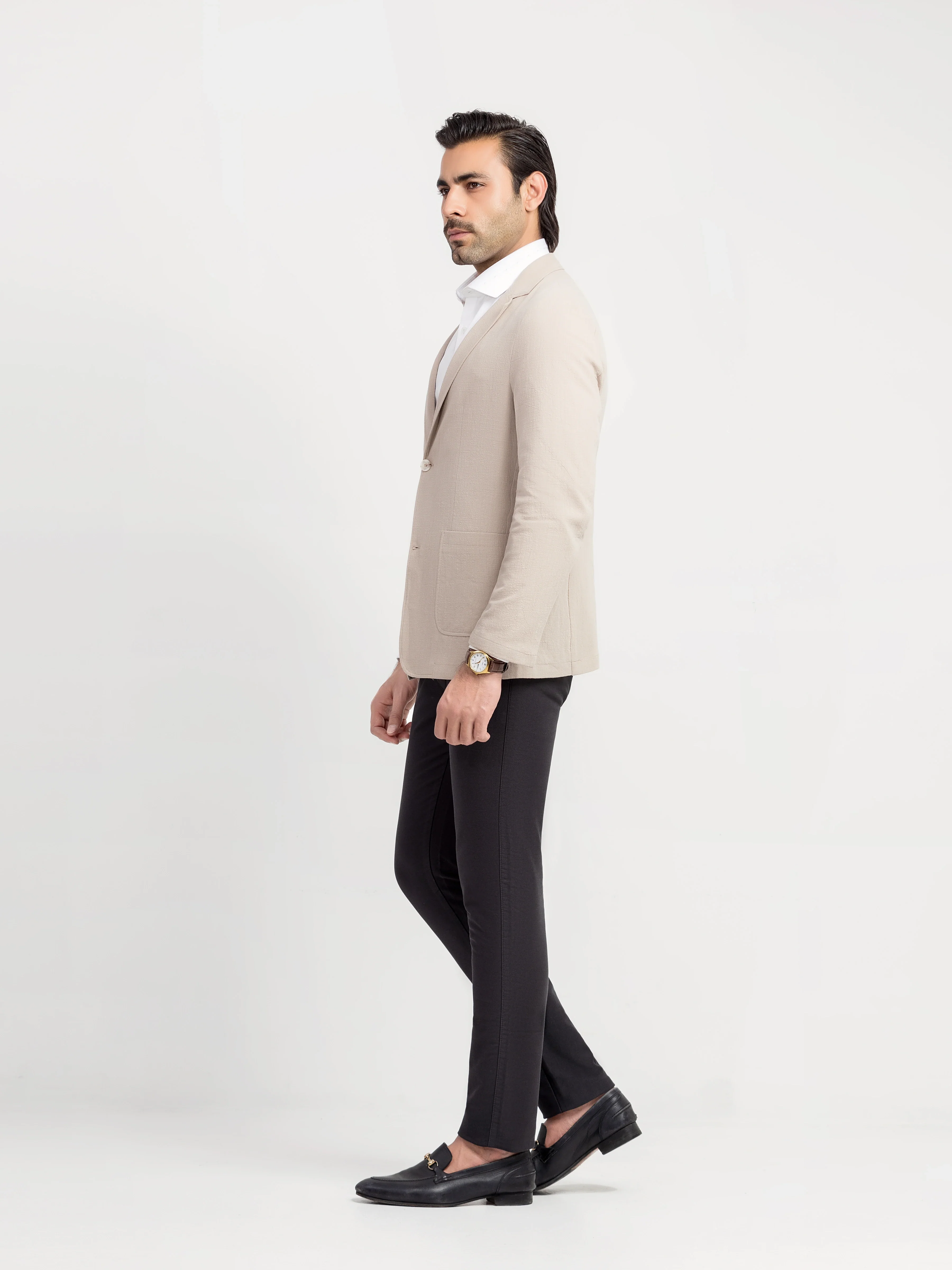 Men's Light Grey Blazer - EMTB5-6906 - Image 4