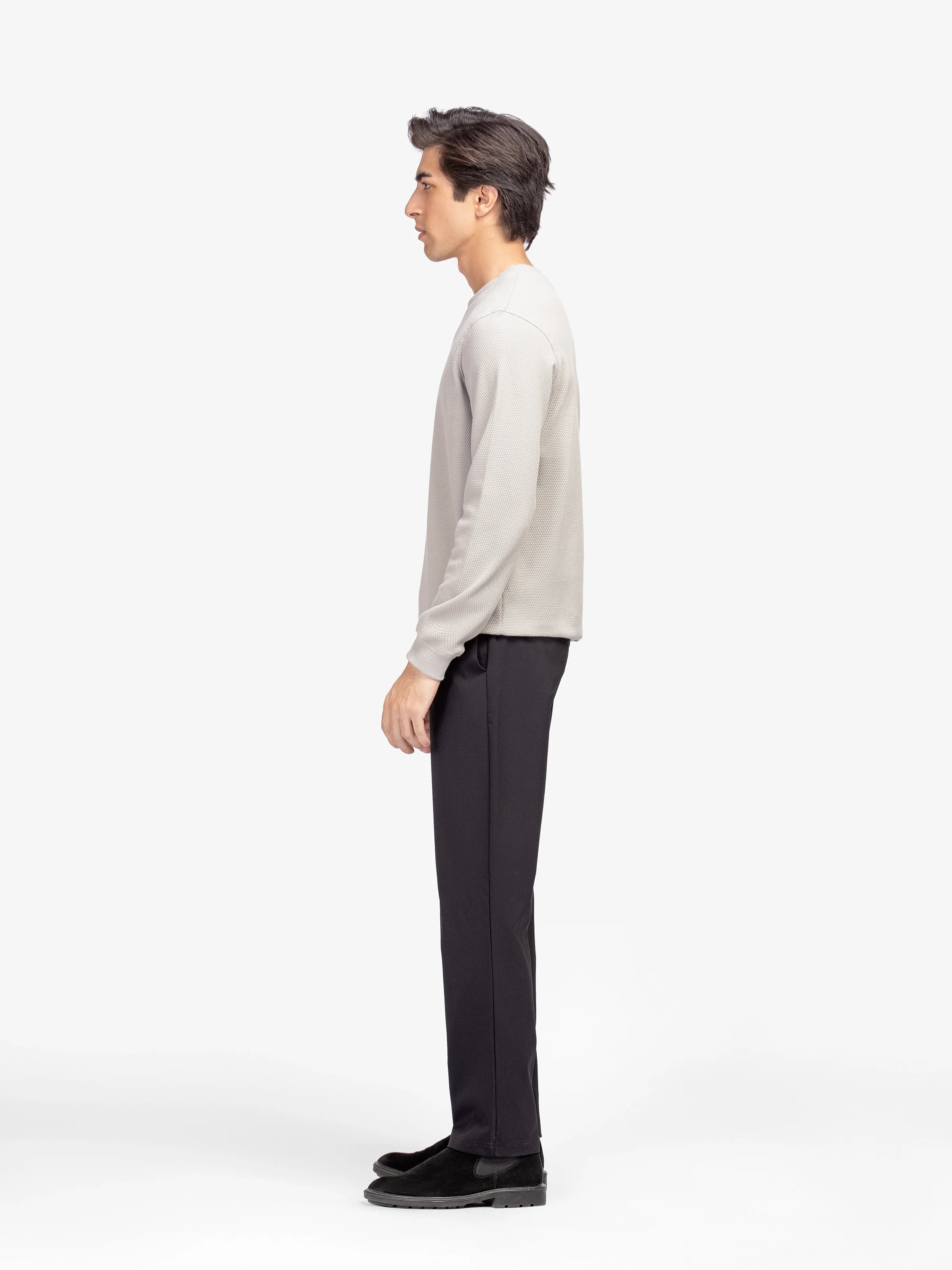 Men's Light Grey Sweatshirt - EMTSS5-010 - Image 4