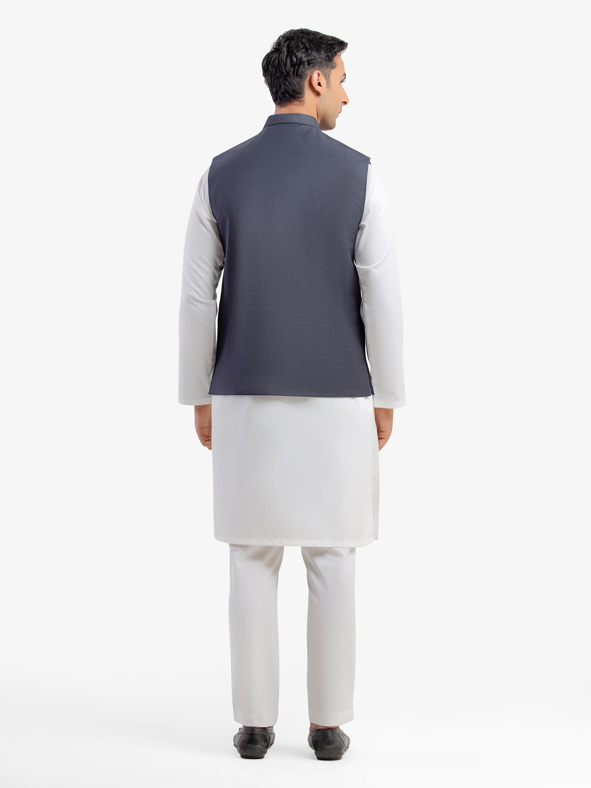 Men's Light Grey Waist Coat - EMTWC5-35963 - Image 5