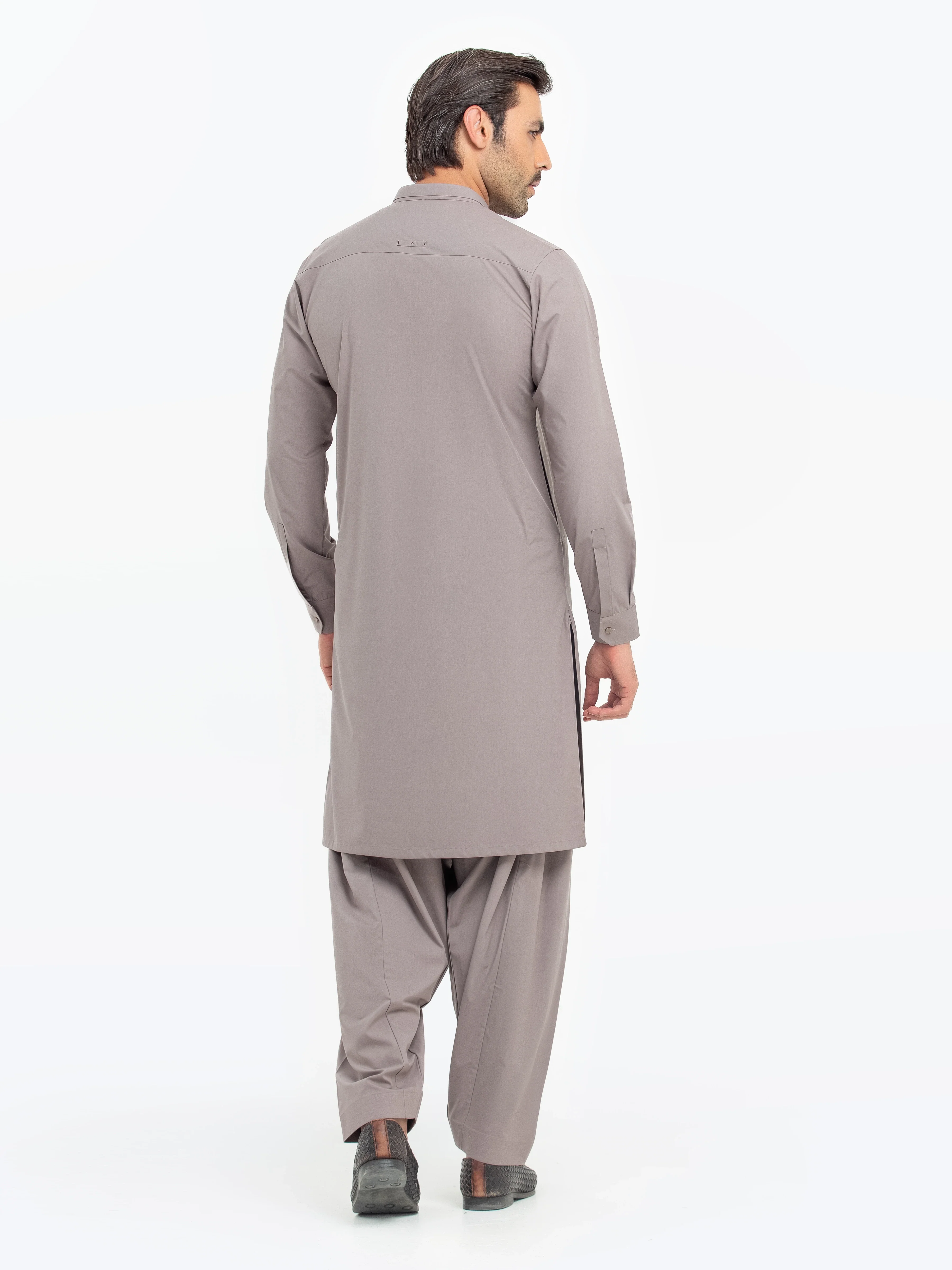 Men's Light Lavender Shalwar Kameez - EMTKST5-99551 - Image 5