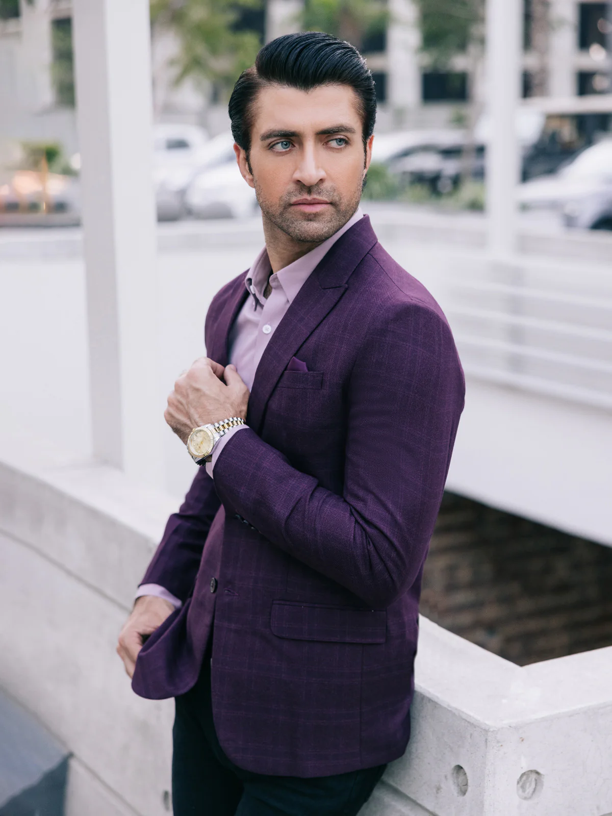 Men's Light Maroon Blazer - EMTB22-6832 - Image 2