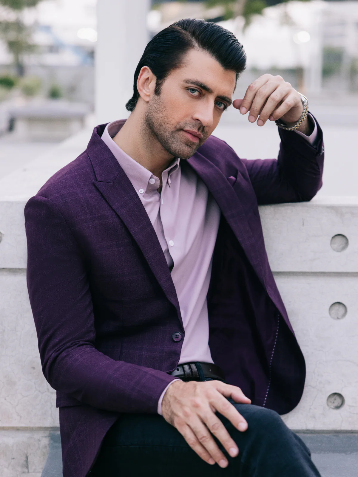 Men's Light Maroon Blazer - EMTB22-6832 - Image 5