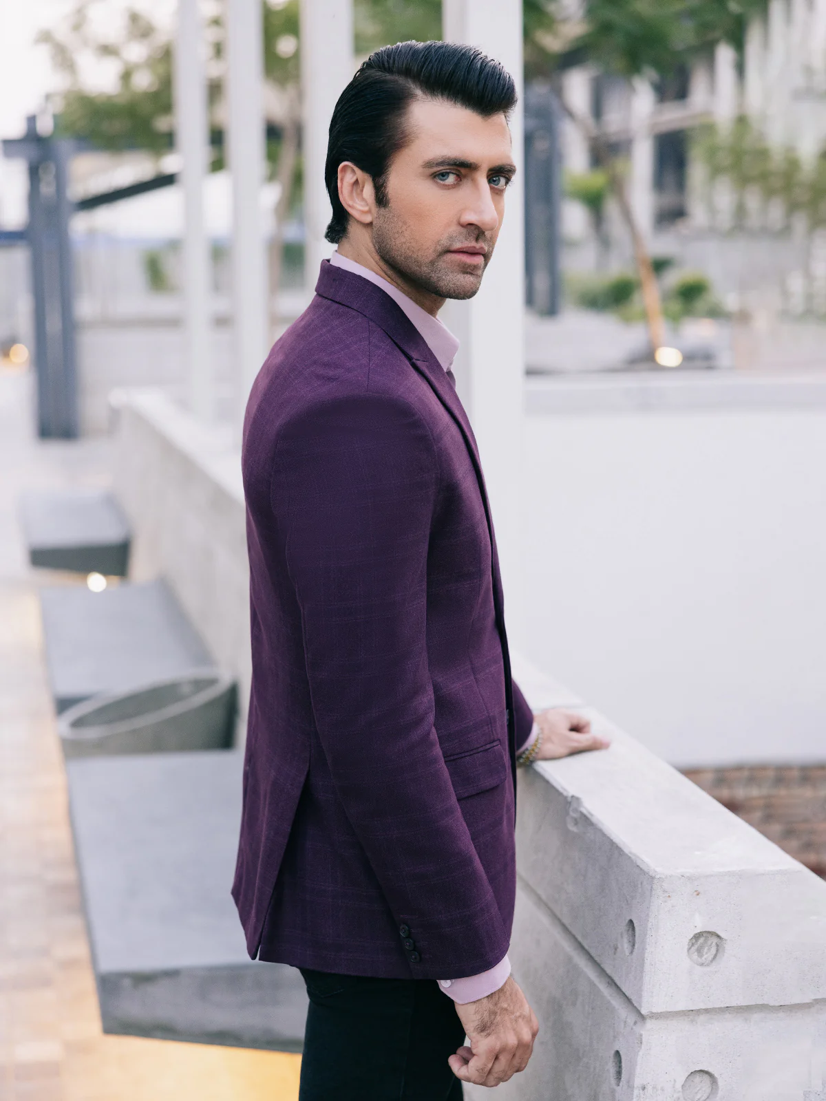 Men's Light Maroon Blazer - EMTB22-6832 - Image 6