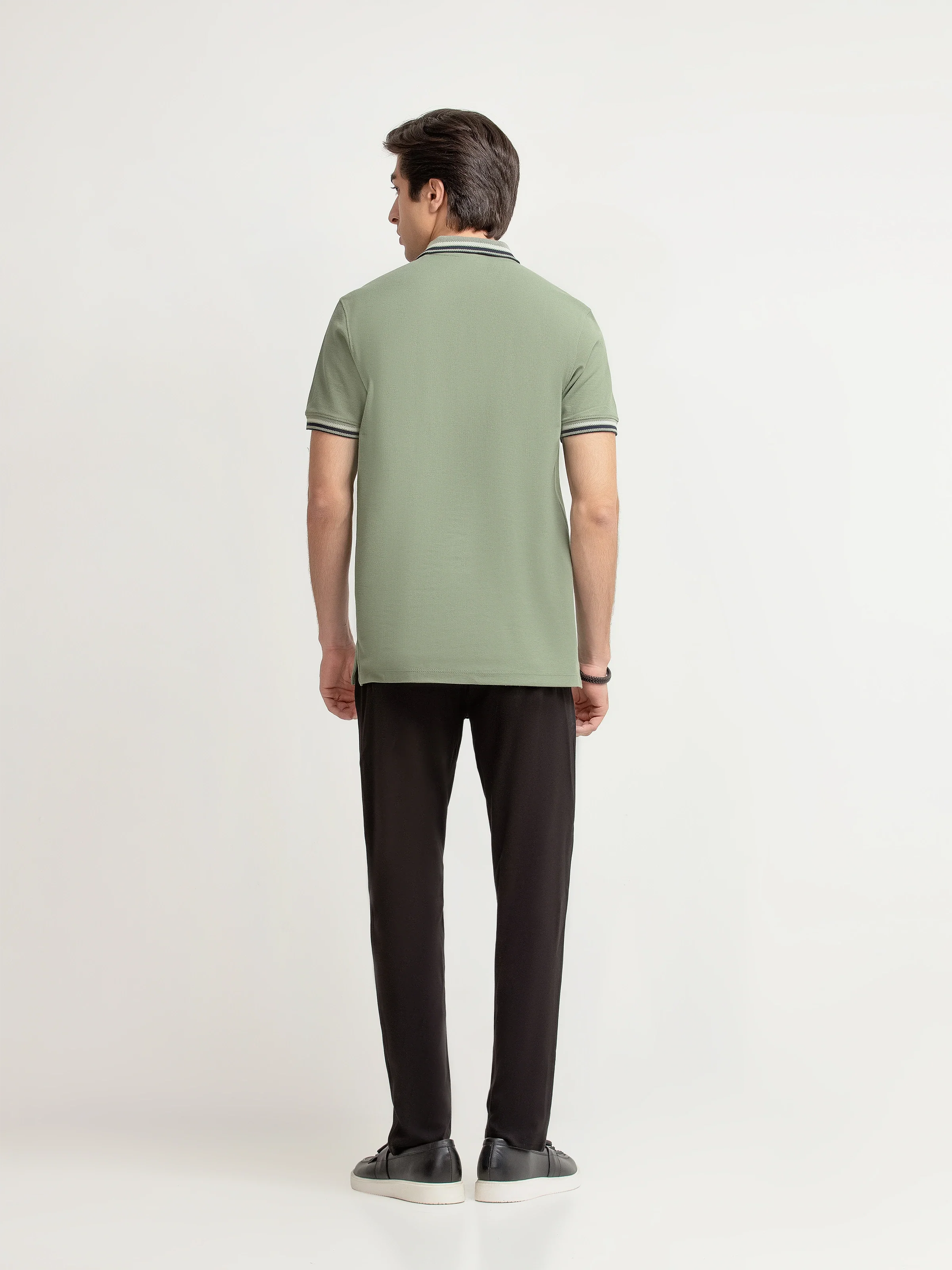 Men's Light Olive Polo Shirt - EMTPS6-033 - Image 5
