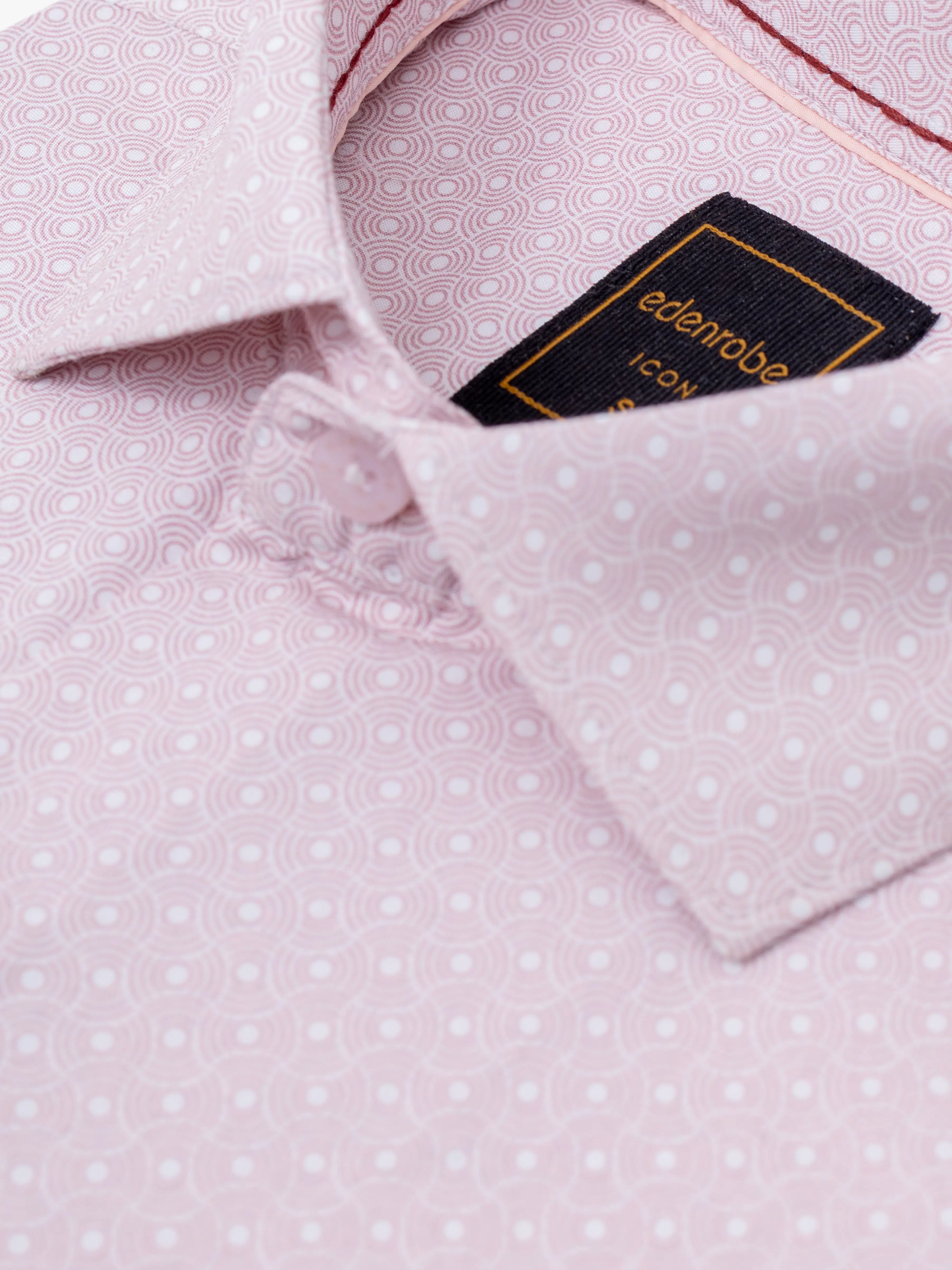 Men's Light Pink Shirt - EMTSI5-50749 - Image 3