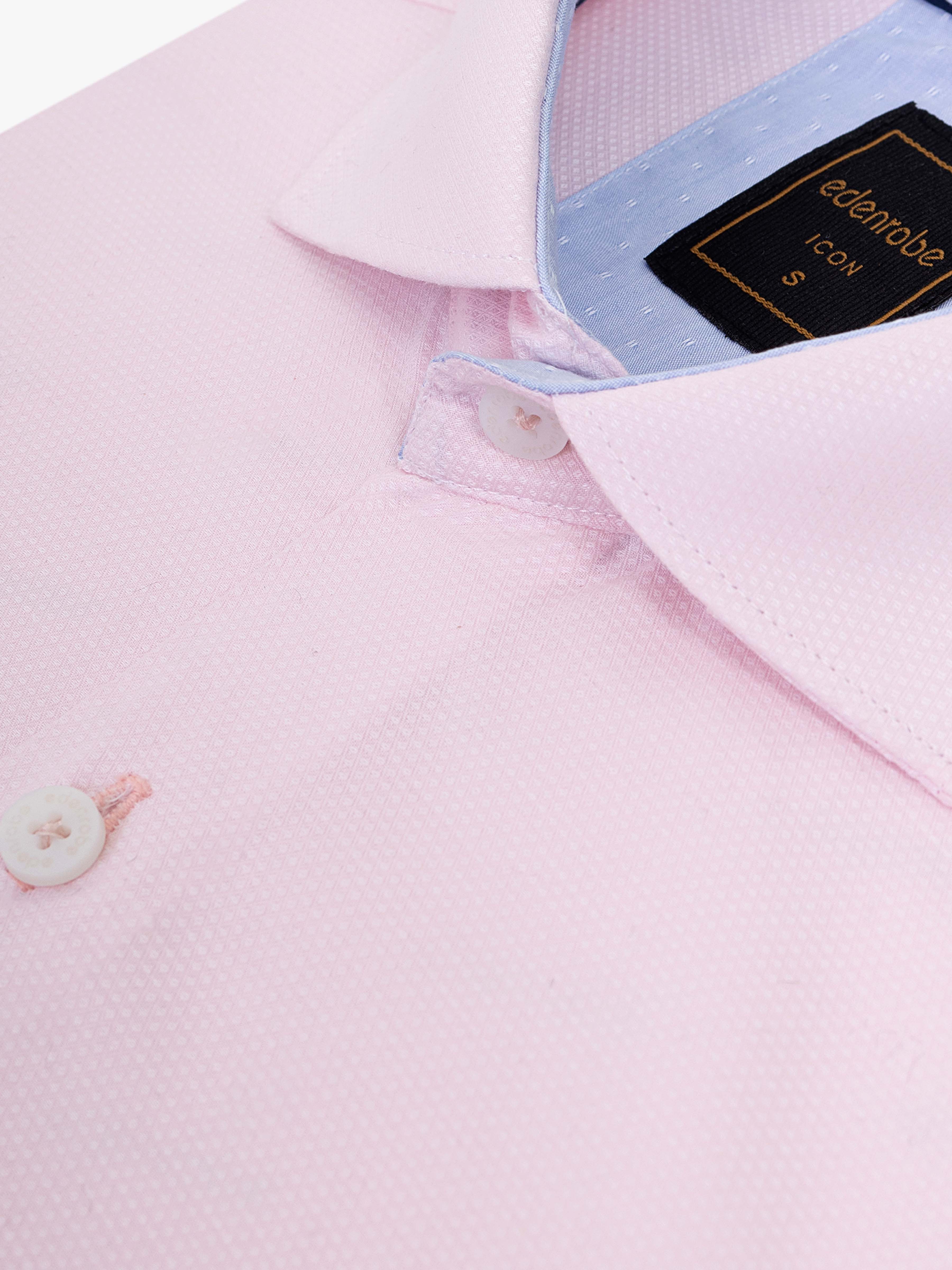 Men's Light Pink Shirt - EMTSI5-50836 - Image 5