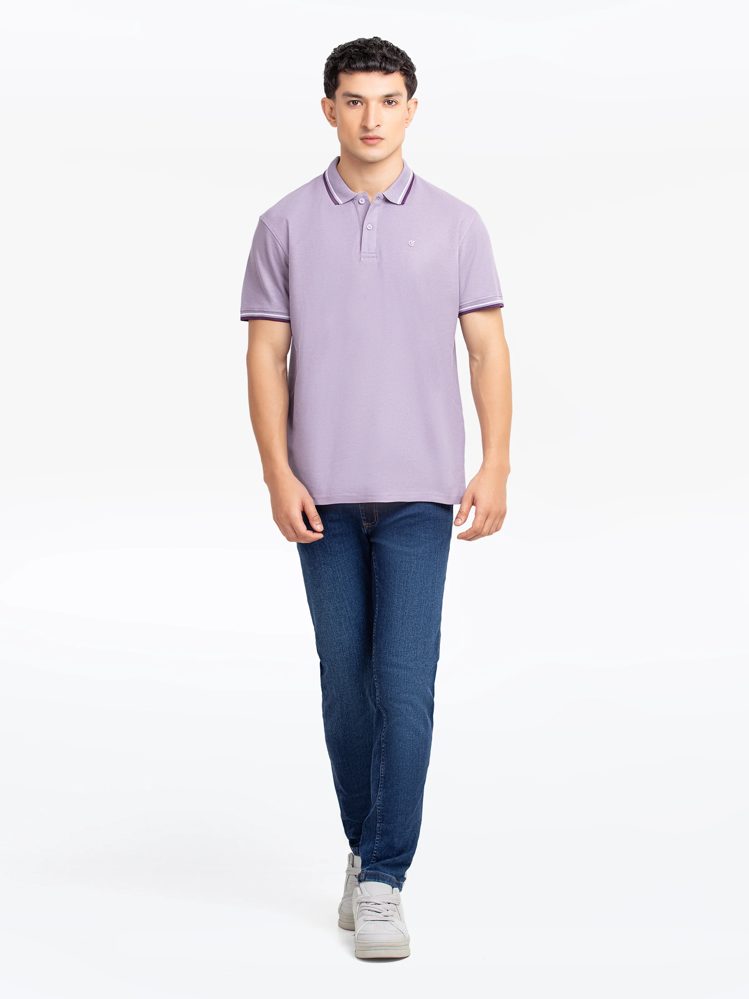 Men's Light Plum Polo Shirt - EMTPS5-059 - Image 2