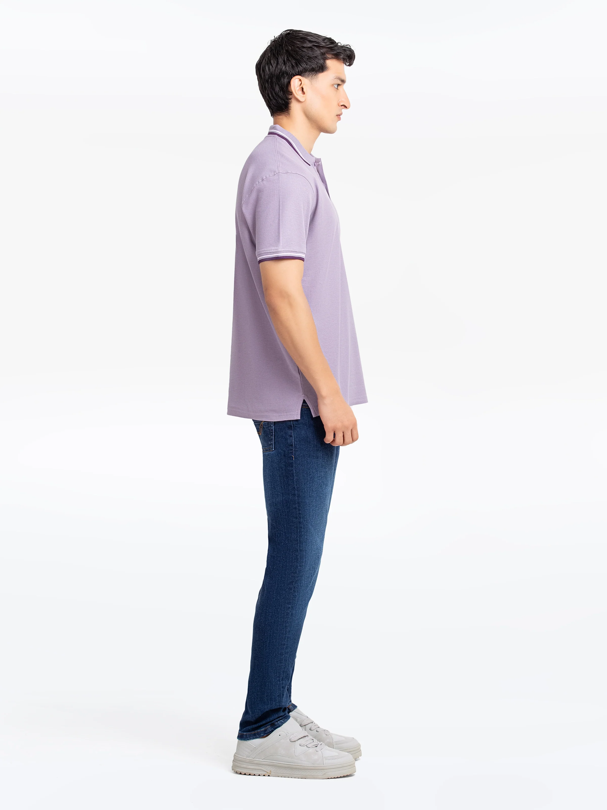 Men's Light Plum Polo Shirt - EMTPS5-059 - Image 4