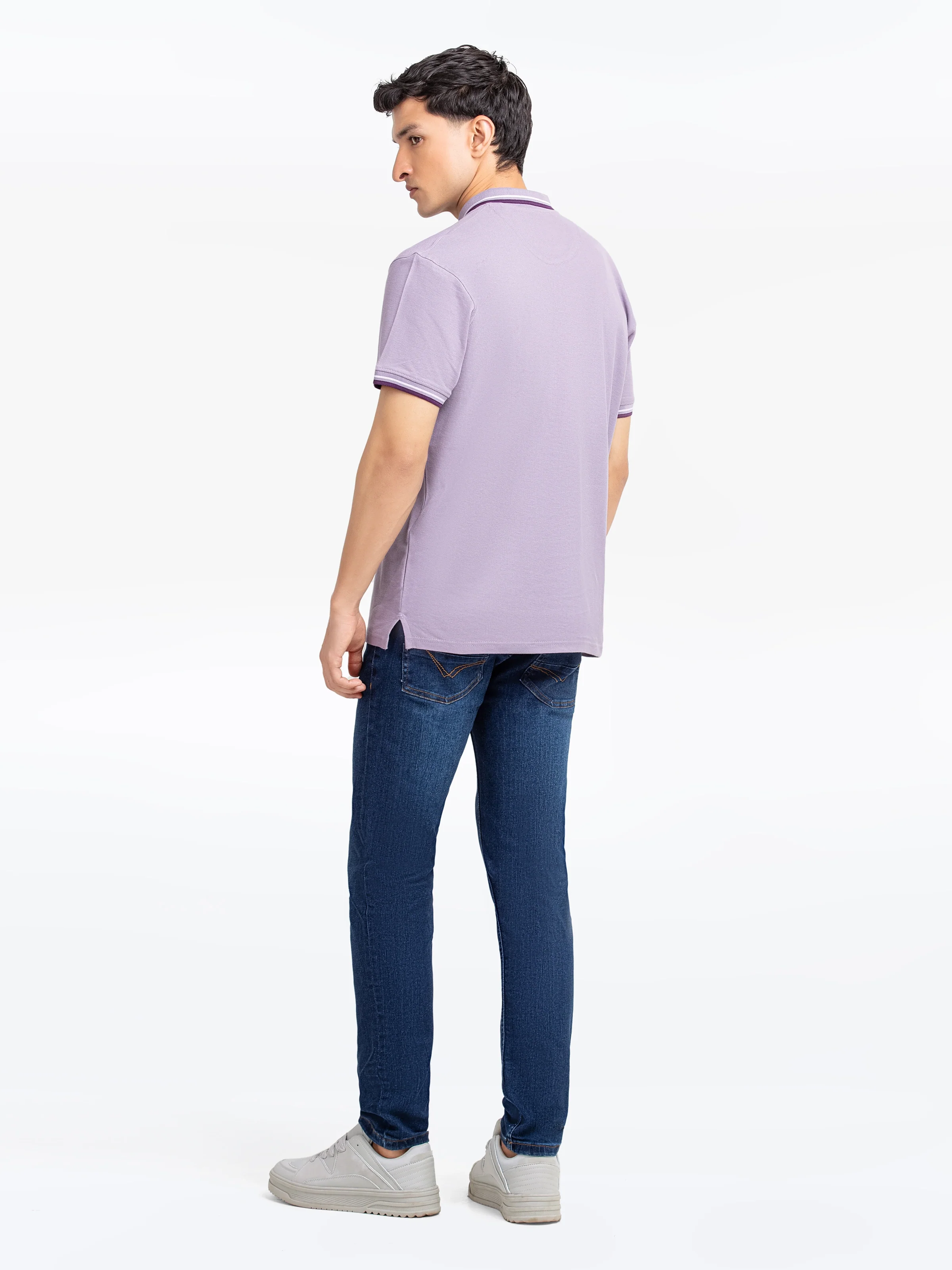 Men's Light Plum Polo Shirt - EMTPS5-059 - Image 5