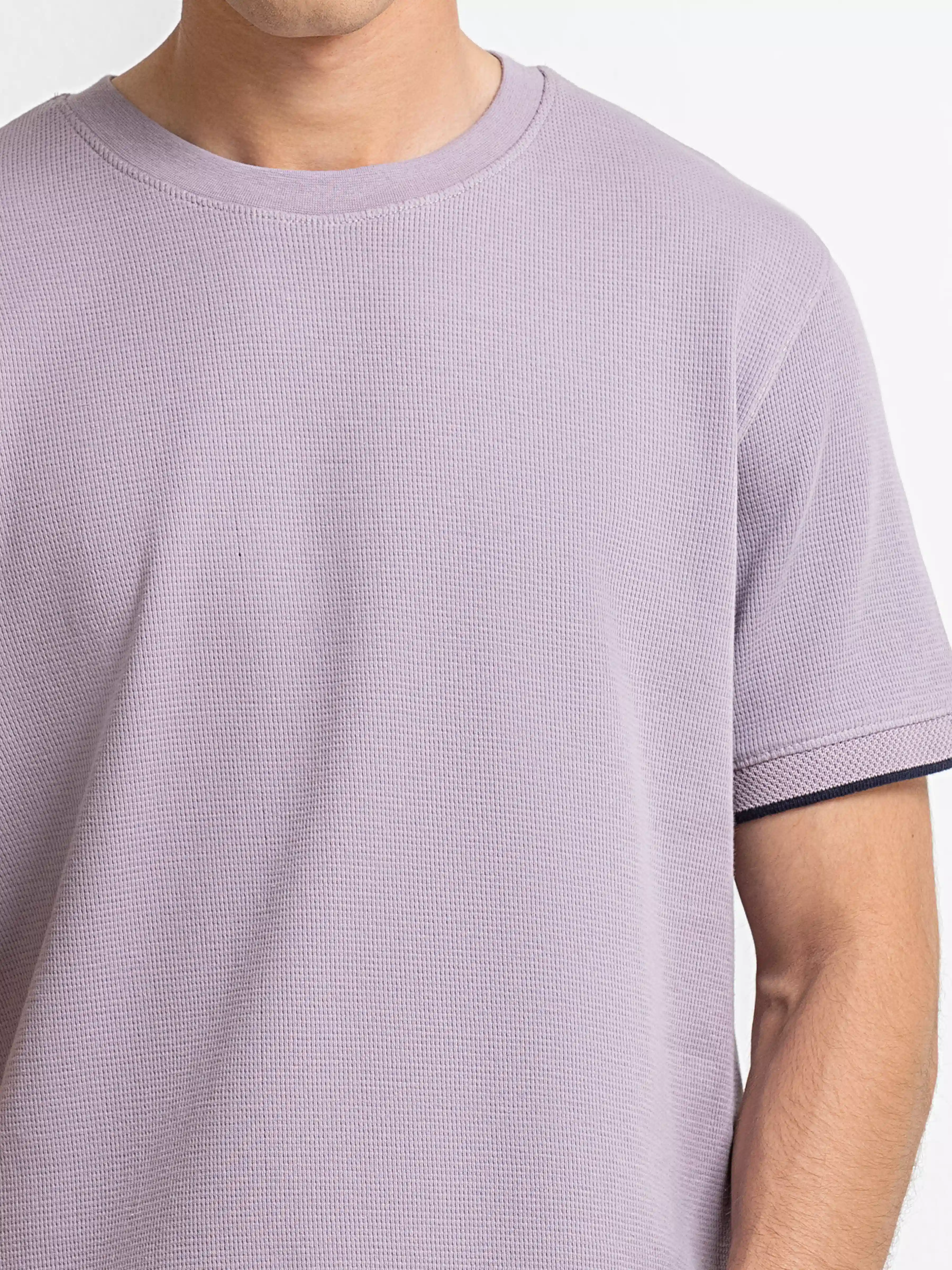 Men's Light Purple Graphic Tee - EMTGT6-005 - Image 3