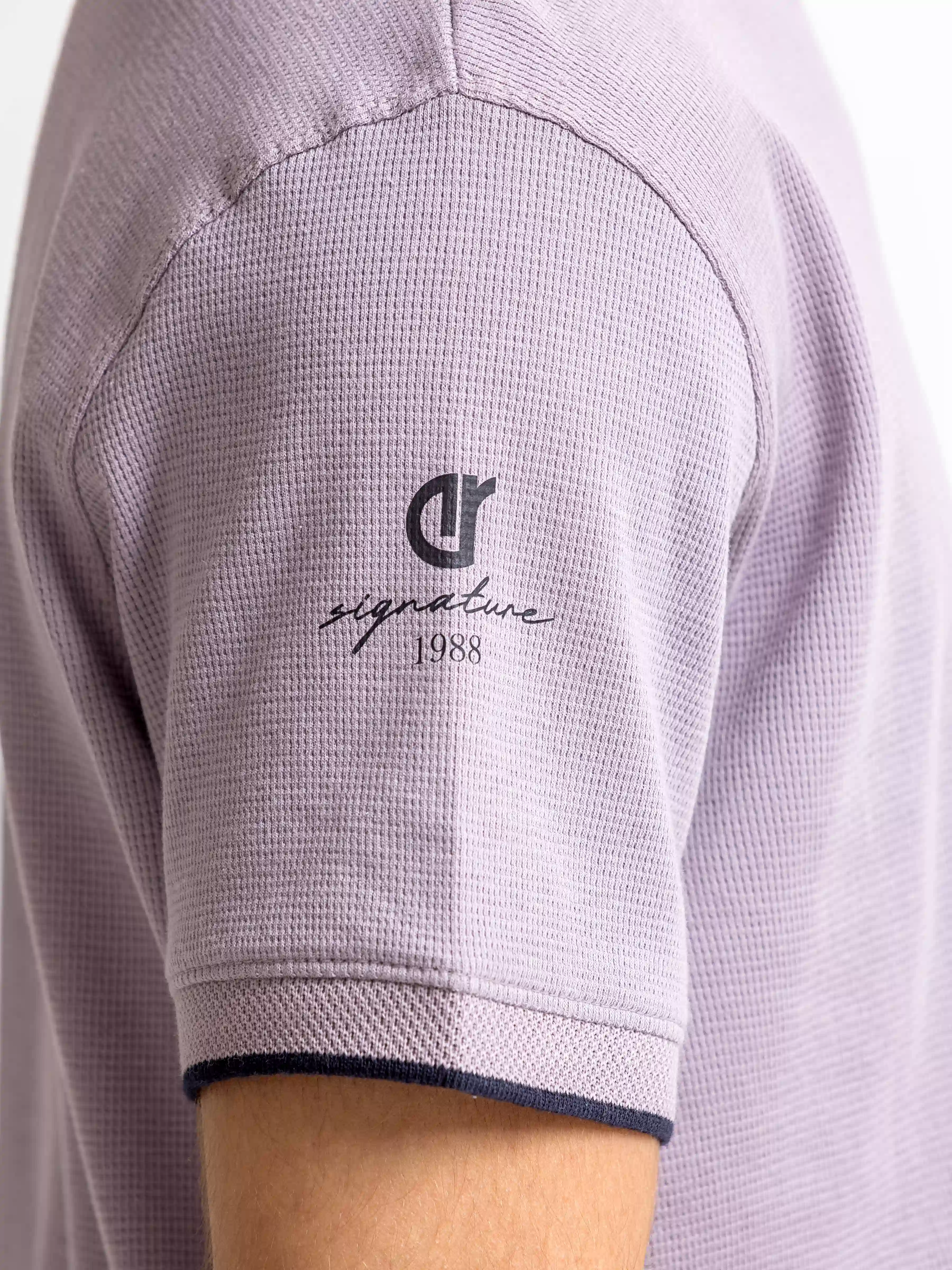 Men's Light Purple Graphic Tee - EMTGT6-005 - Image 4